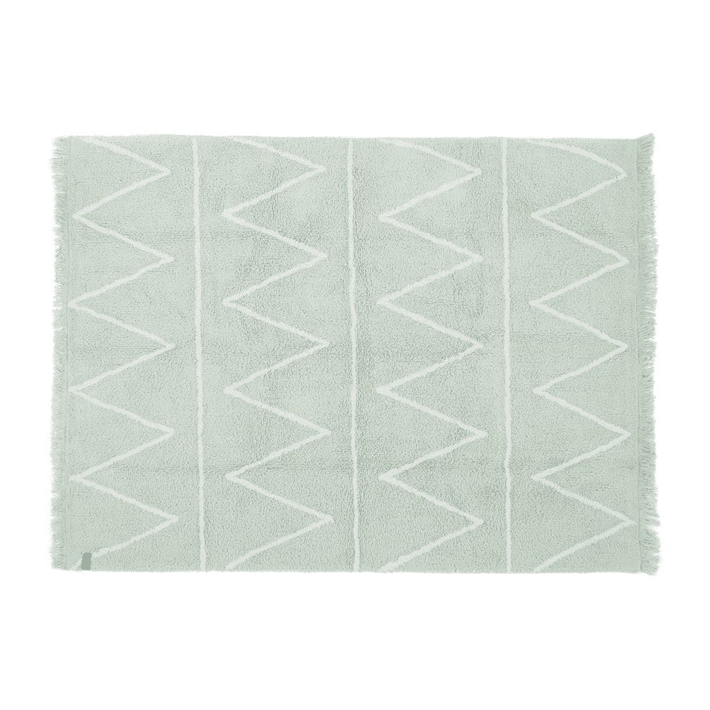 Tapis coton motif Z vert 120x160