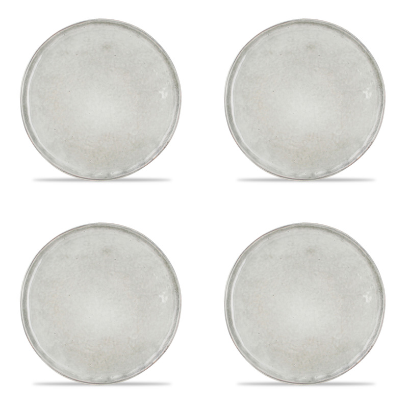 Lot de 4 - Assiette plate vert Ø 20cm Lot de 4 - Assiette plate vert Ø 20cm