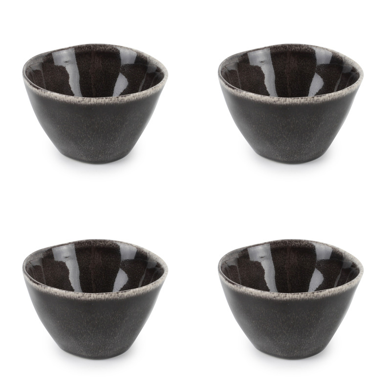 Lot de 4 - Bol noir Ø 10,5cm Lot de 4 - Bol noir Ø 10,5cm