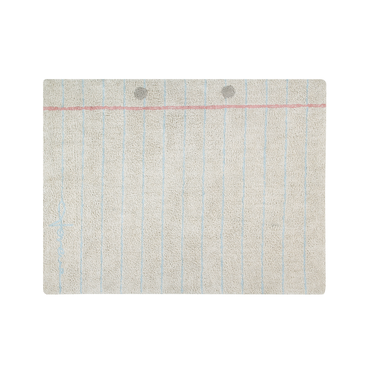 Tapis coton motif notebook 120x160