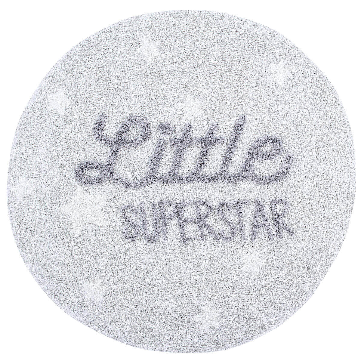 Tapis coton rond lavable little superstar D120cm