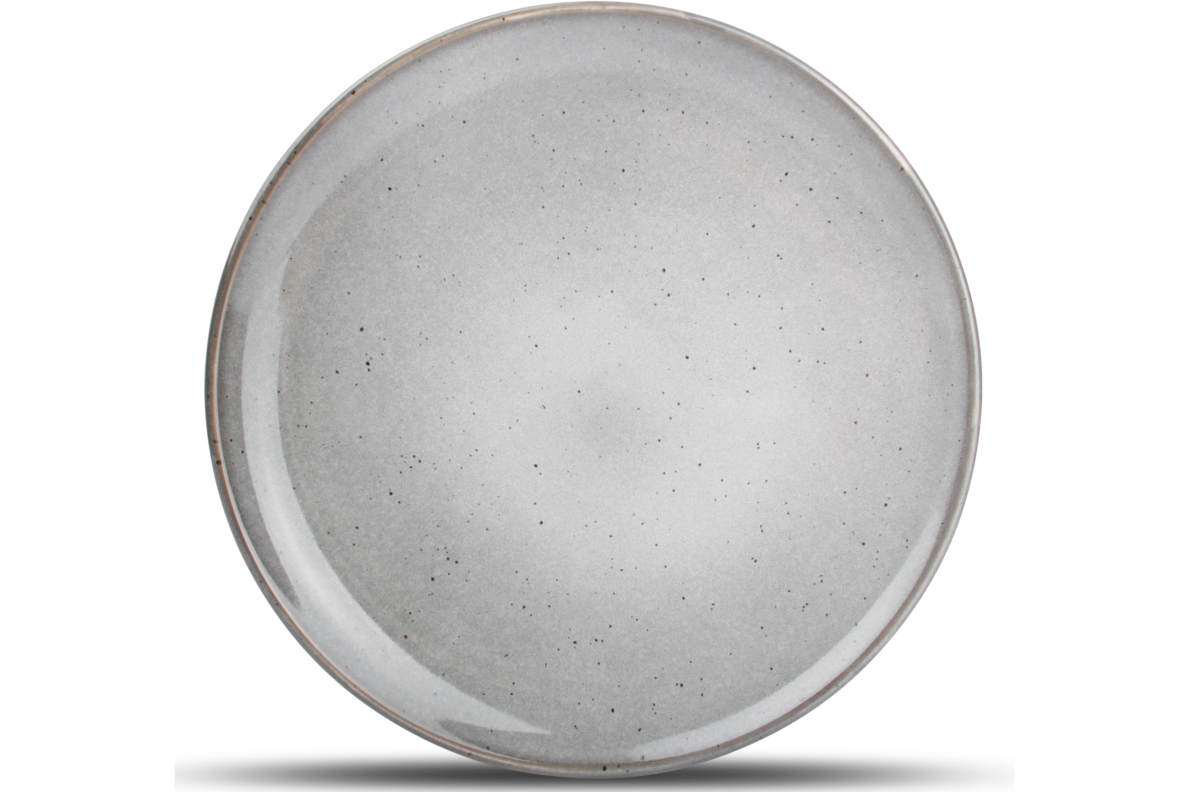 Lot de 4 - Assiette plate gris Ø 26cm Lot de 4 - Assiette plate gris Ø 26cm