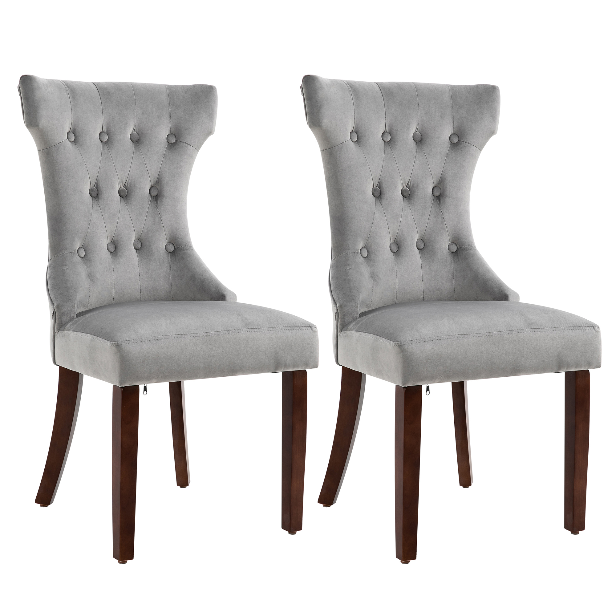Lot de 2 chaises de salle à manger style chesterfield Lot de 2 chaises de salle à manger style chesterfield