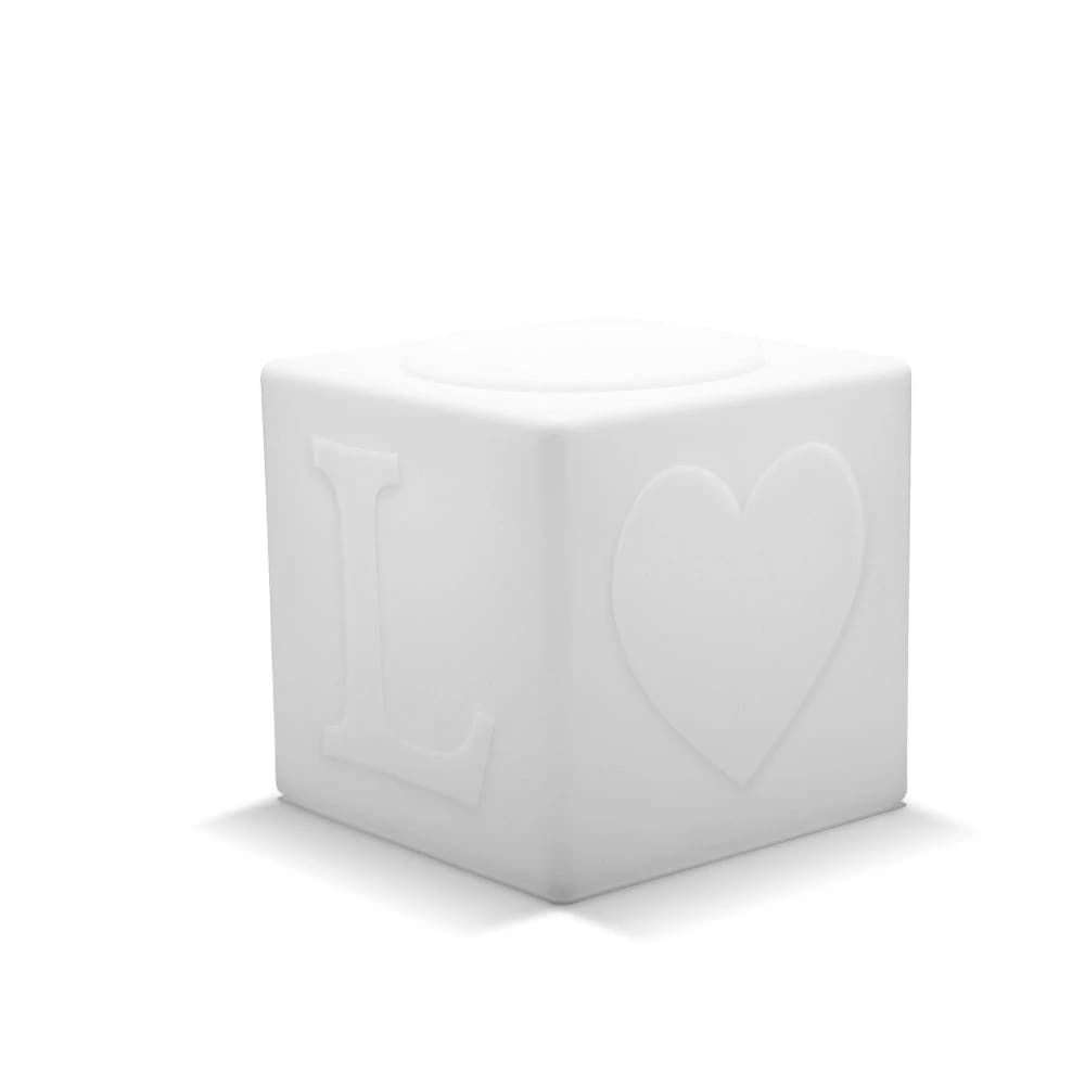 Cube LED sans fil avec télécommande H43cm