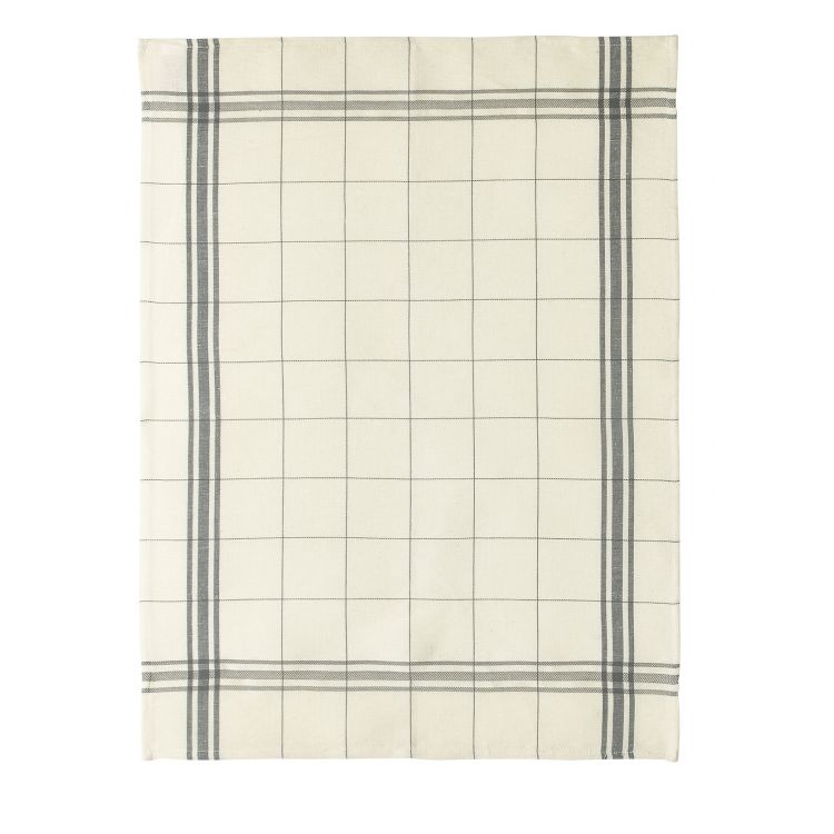 Torchon en coton gris 50x75 Torchon en coton gris 50x75