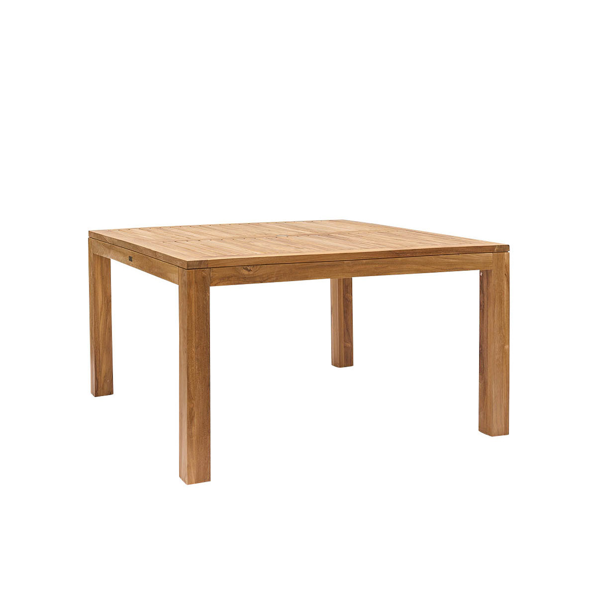 Table de jardin carrée en teck 6 personnes