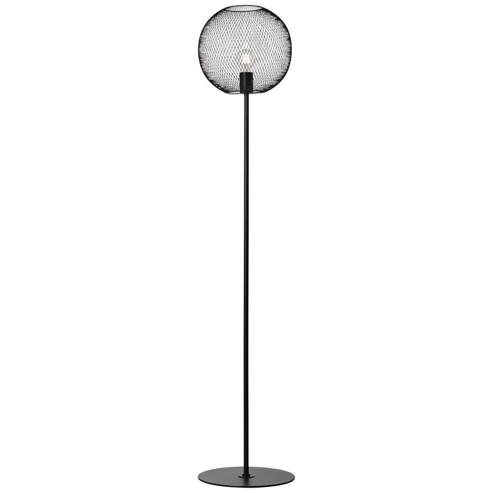 Lampadaire métal noir H146cm Lampadaire métal noir H146cm