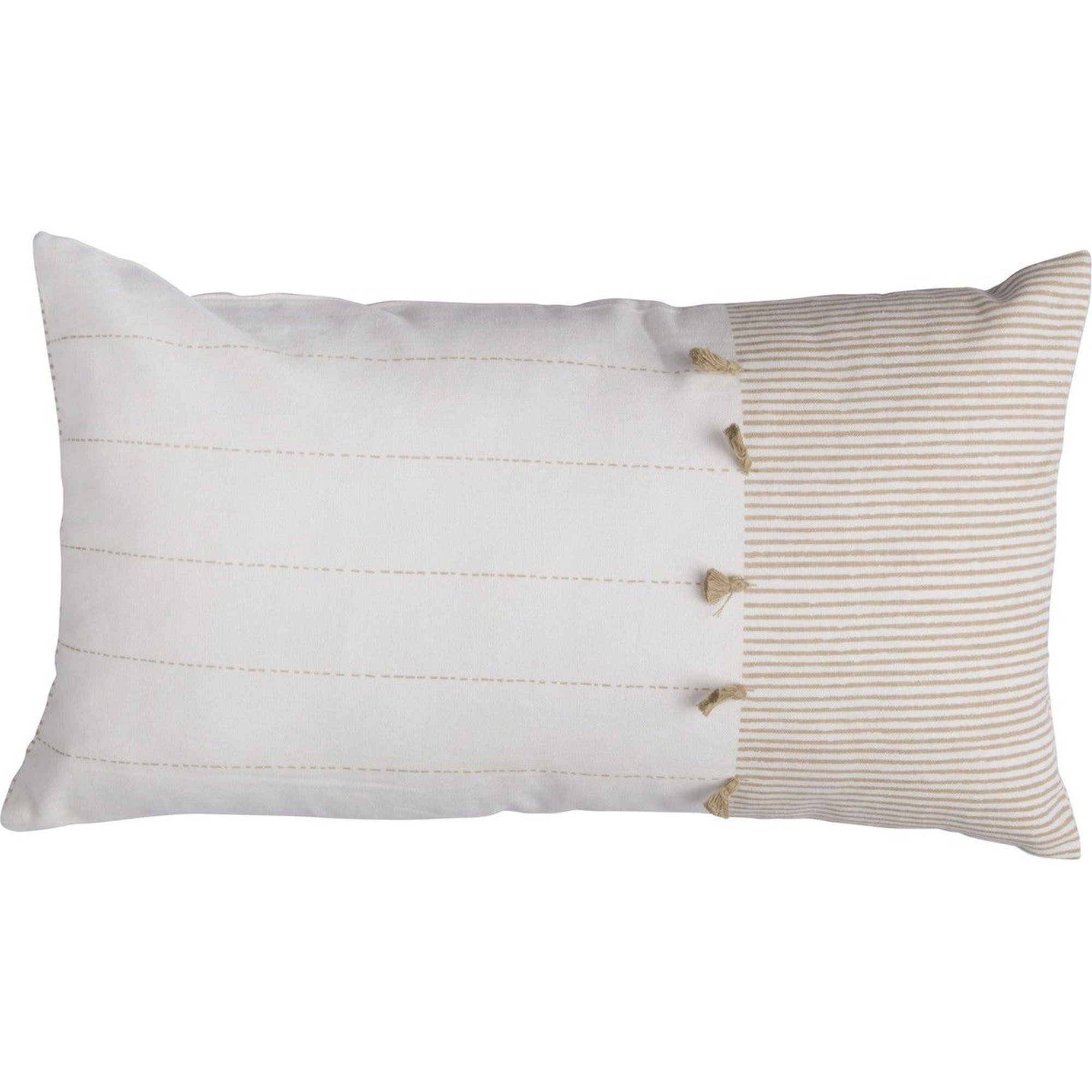 Housse de coussin en coton 50x30 Sable Housse de coussin en coton 50x30 Sable