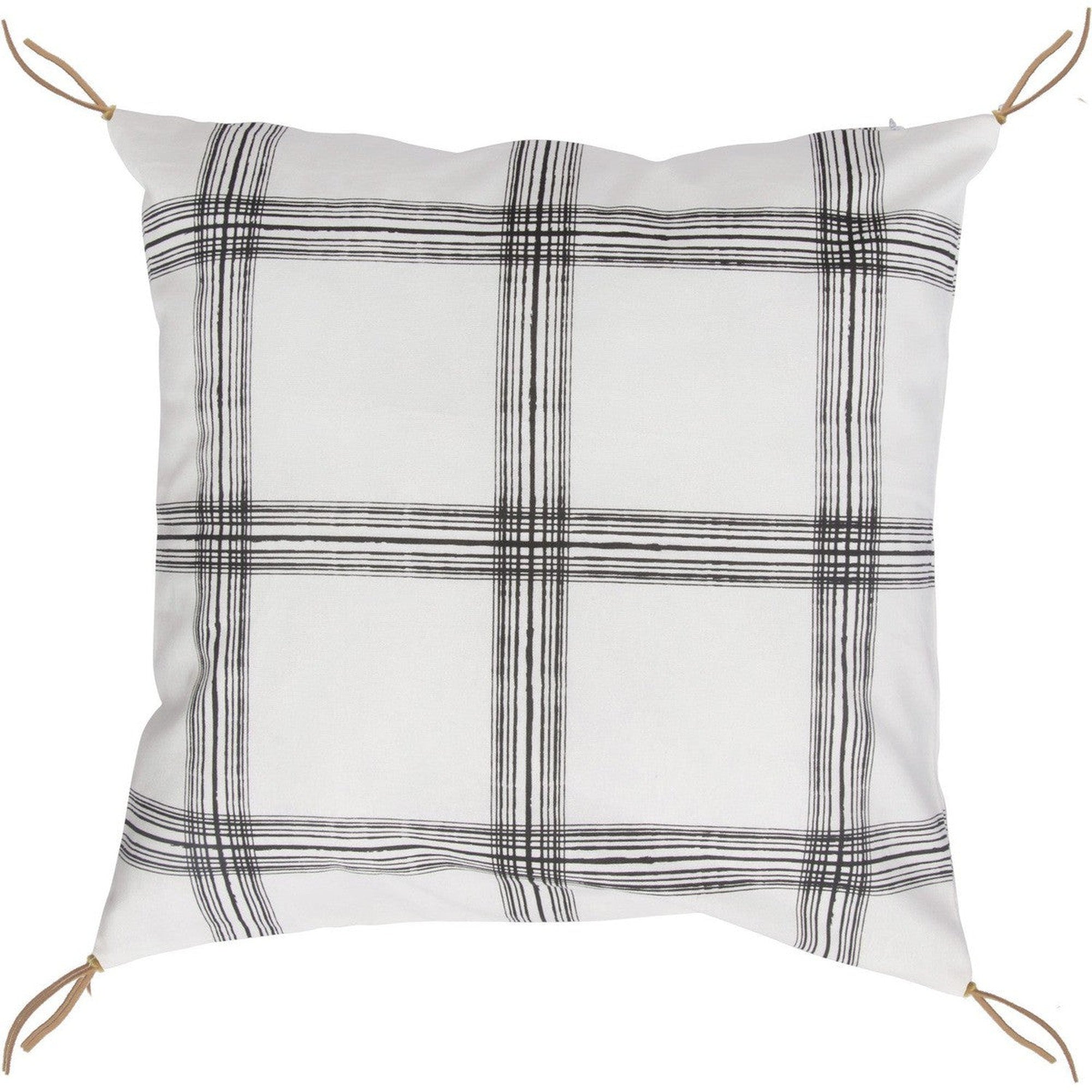 Housse de coussin en coton 50x50 Noir Housse de coussin en coton 50x50 Noir
