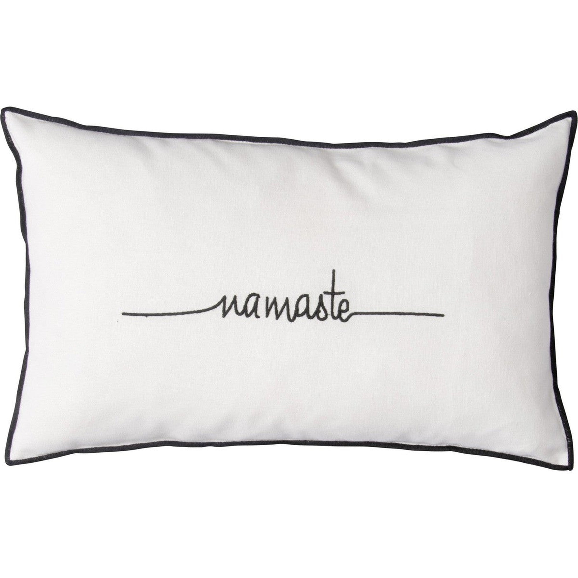 Housse de coussin en coton 50x30 Noir Housse de coussin en coton 50x30 Noir