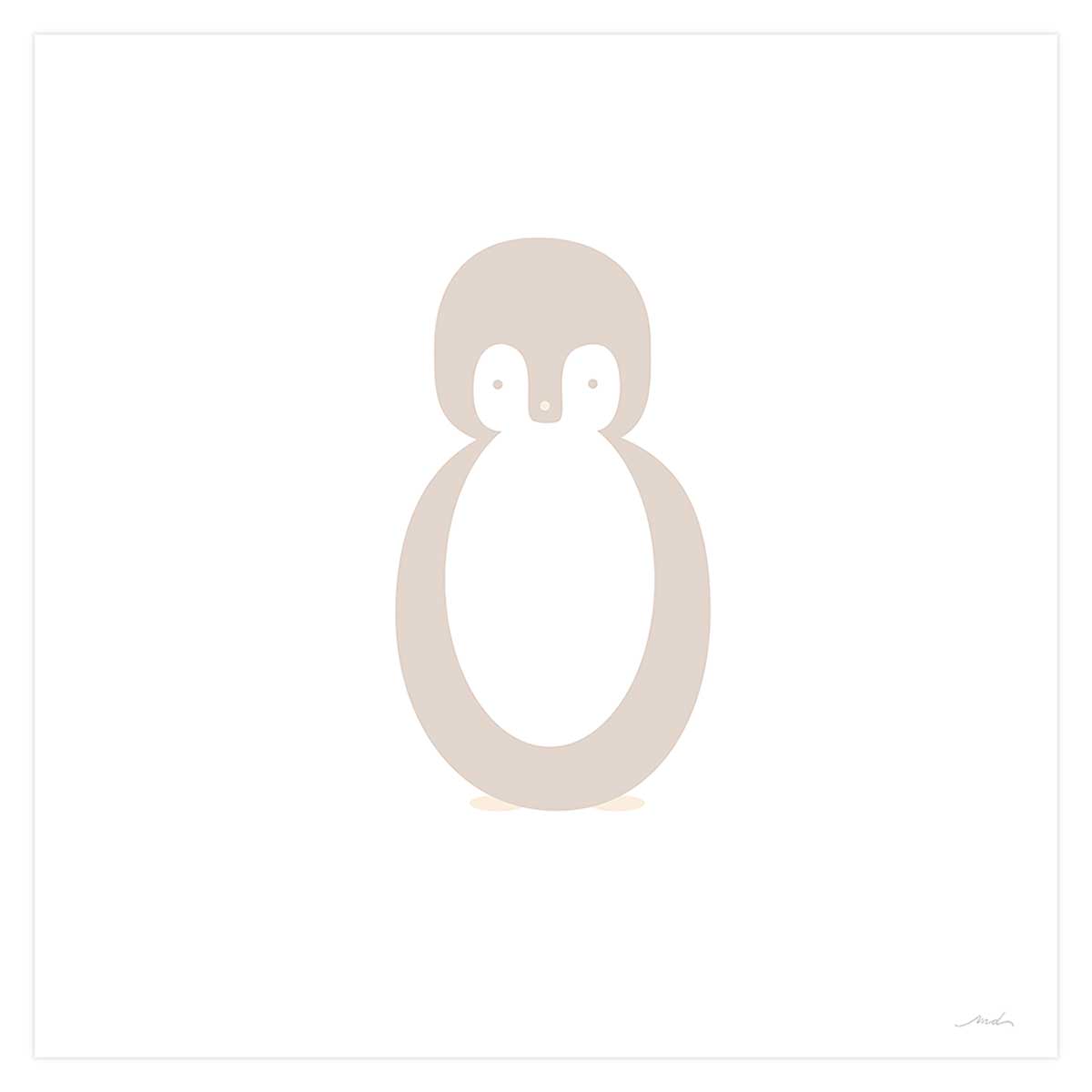 Affiche seule enfant pingouin story 80x80cm Affiche seule enfant pingouin story 80x80cm