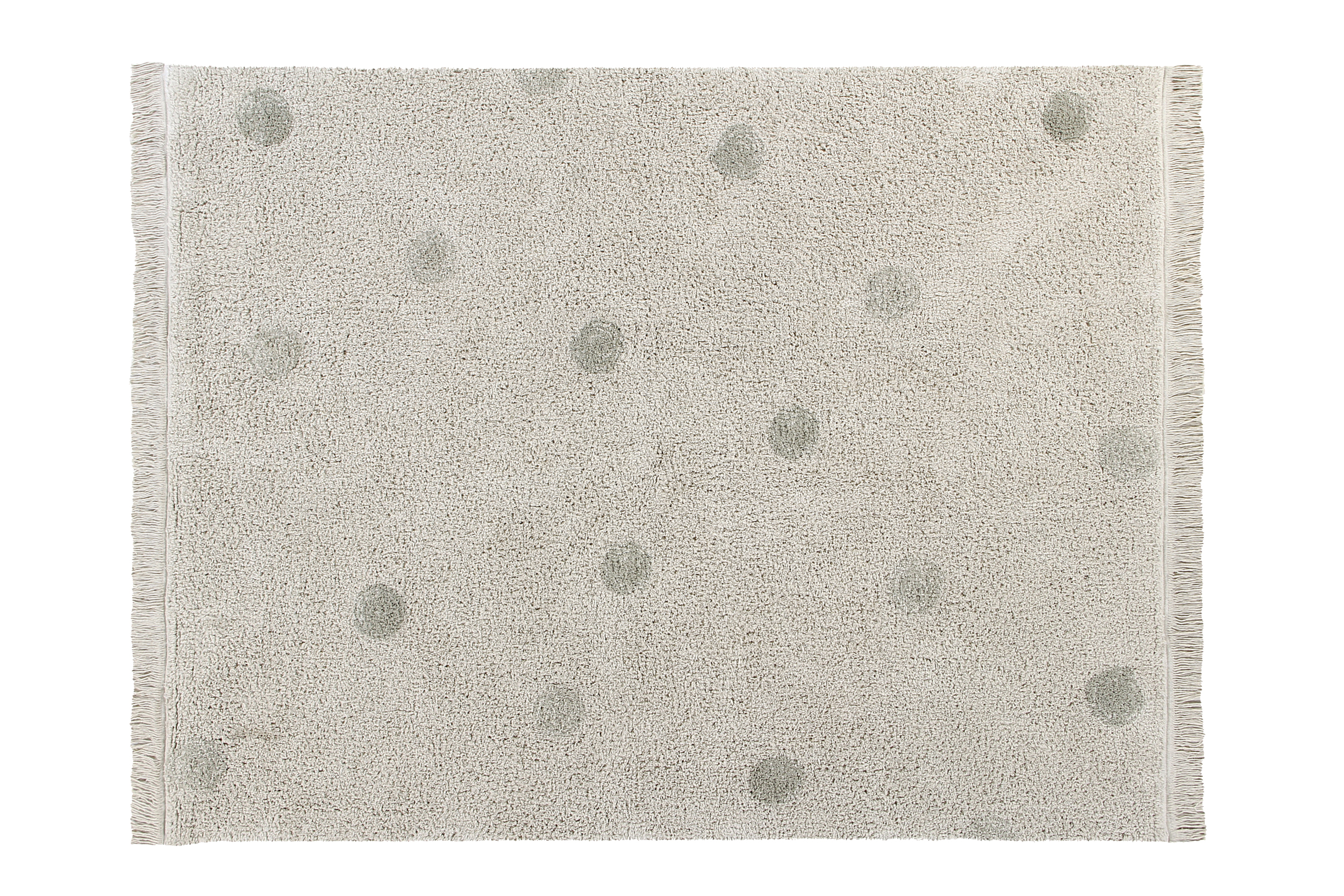 Tapis coton lavable dots olive 120x160cm