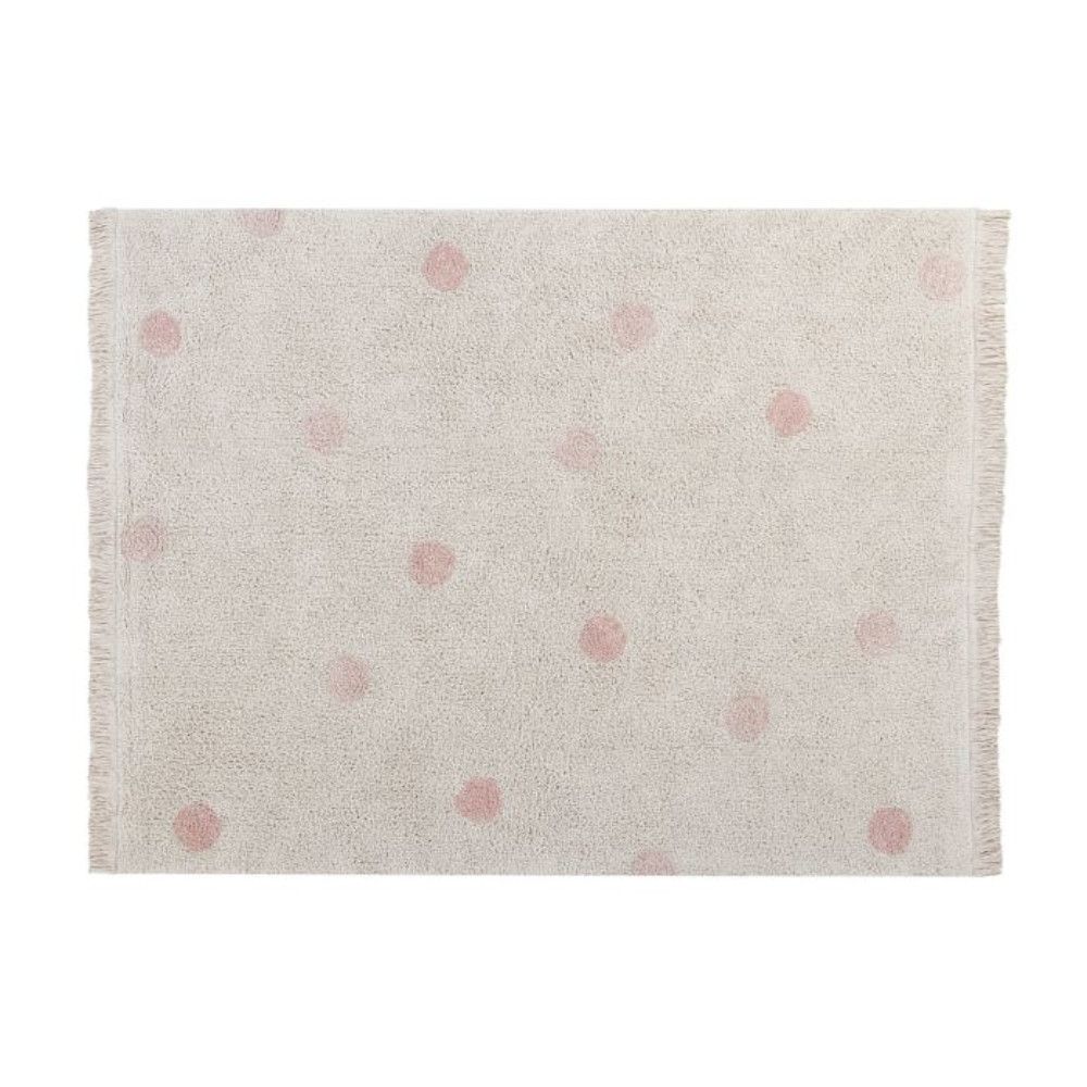 Tapis coton lavable dots nude 120x160cm