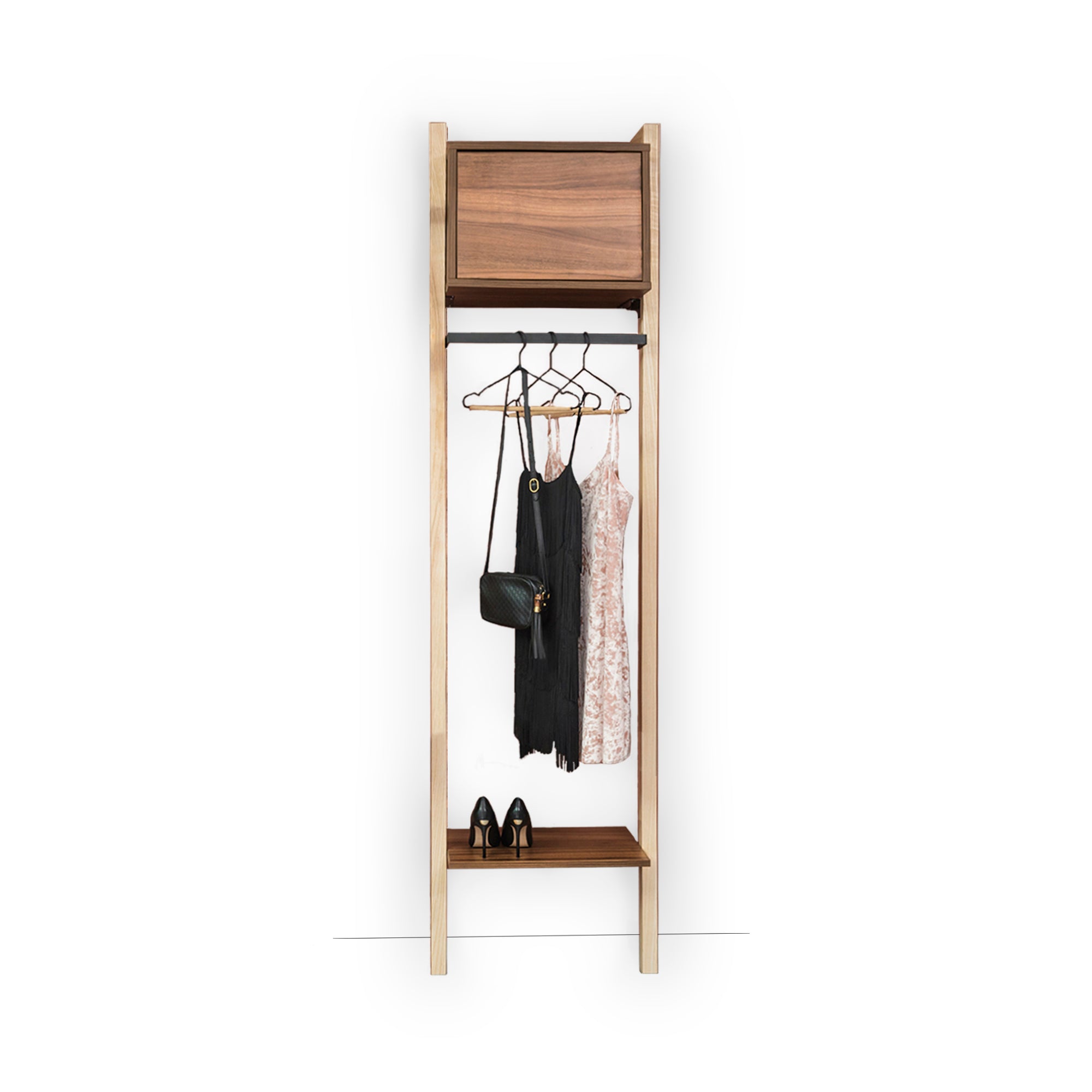 Penderie étroite avec placard H218cm Penderie étroite avec placard H218cm