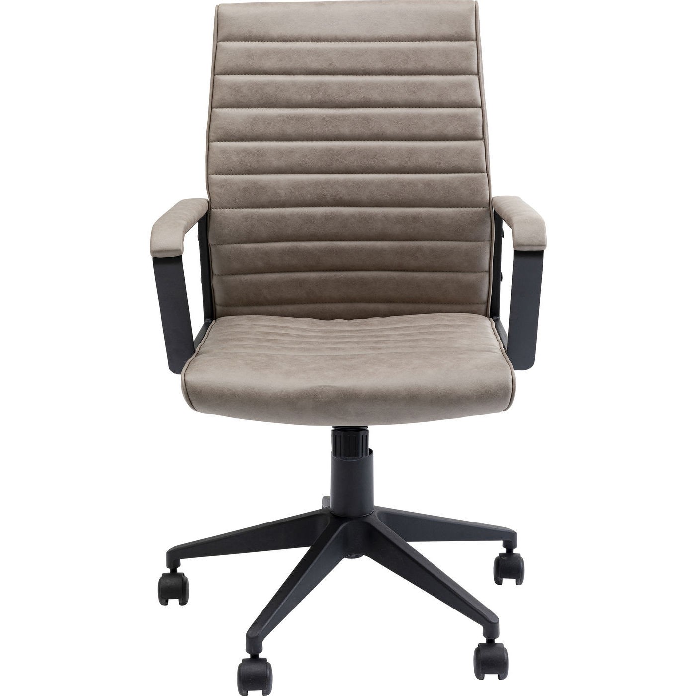 Chaise de bureau pivotante réglable à roulettes taupe Chaise de bureau pivotante réglable à roulettes taupe