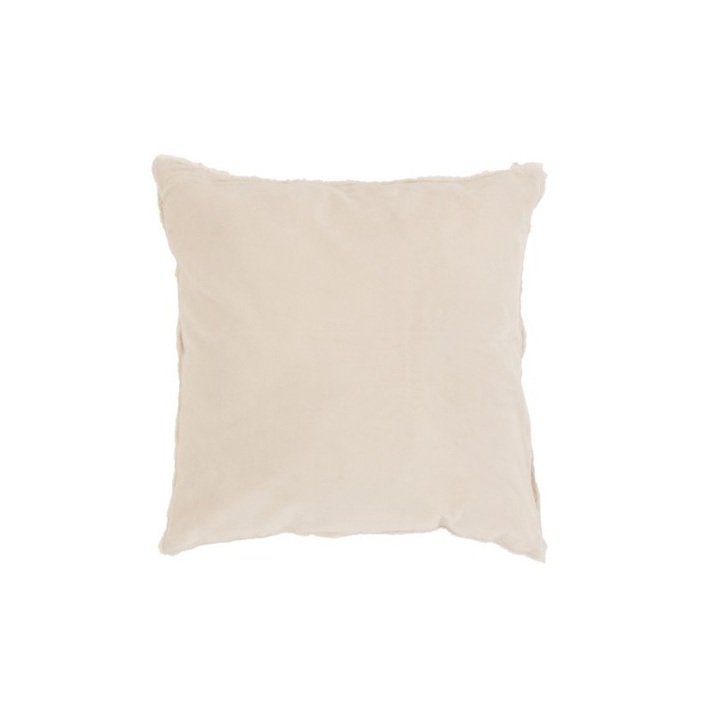 Coussin bord court coton/lin blanc 45x45 Coussin bord court coton/lin blanc 45x45