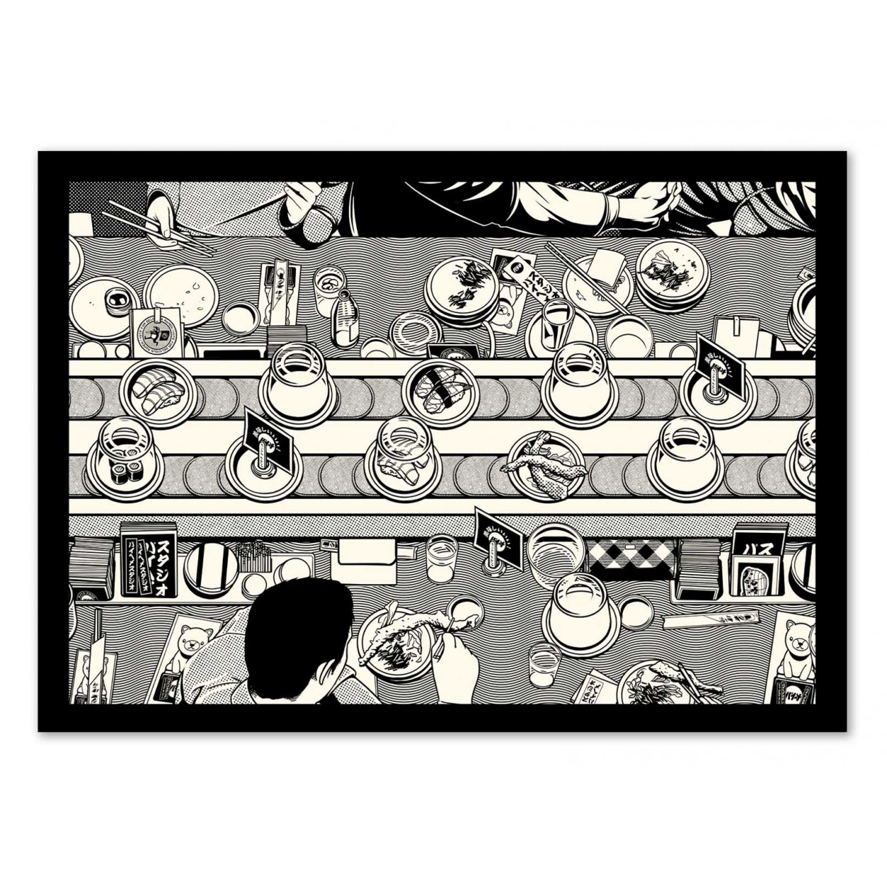 SUSHI BAR - Affiche d'art 50 x 70 cm SUSHI BAR - Affiche d'art 50 x 70 cm