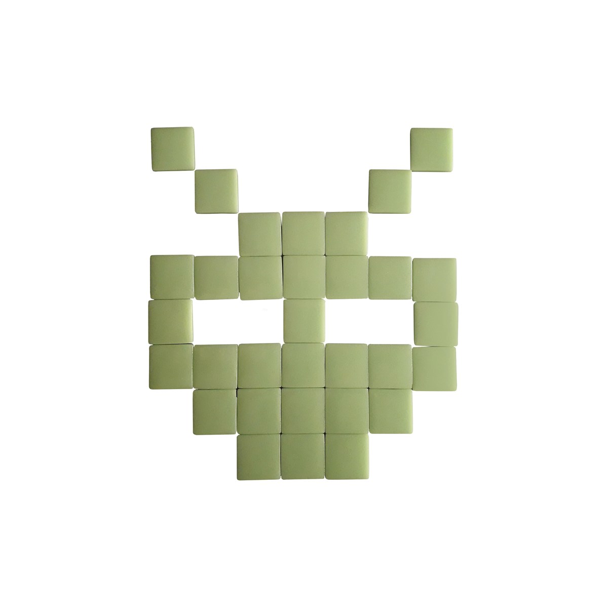 Mosaïque adhésive en verre vert clair Mosaïque adhésive en verre vert clair