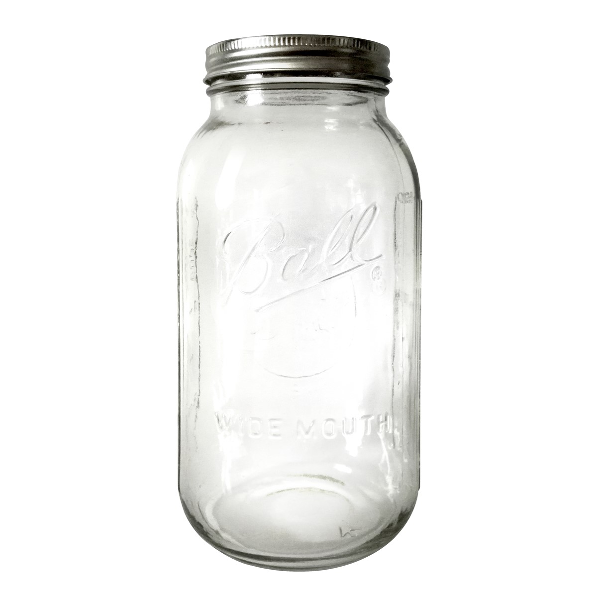 Lampe bocal en verre gris