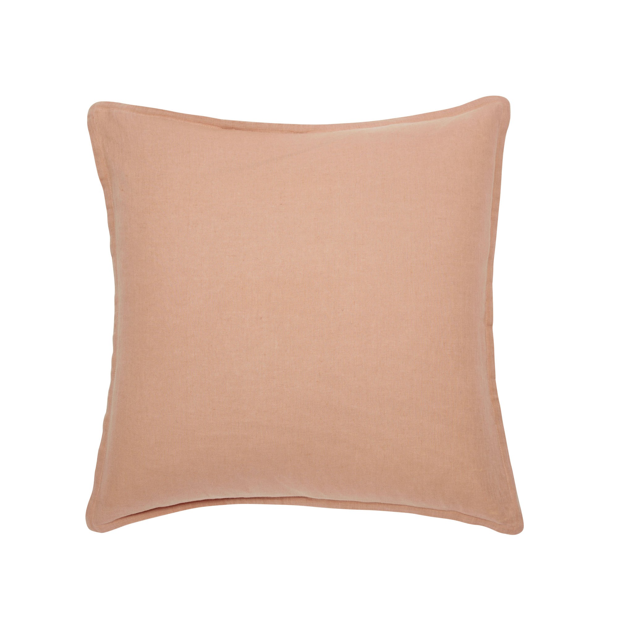 Taie d'oreiller en lin lavé rose 50x75 Taie d'oreiller en lin lavé rose 50x75