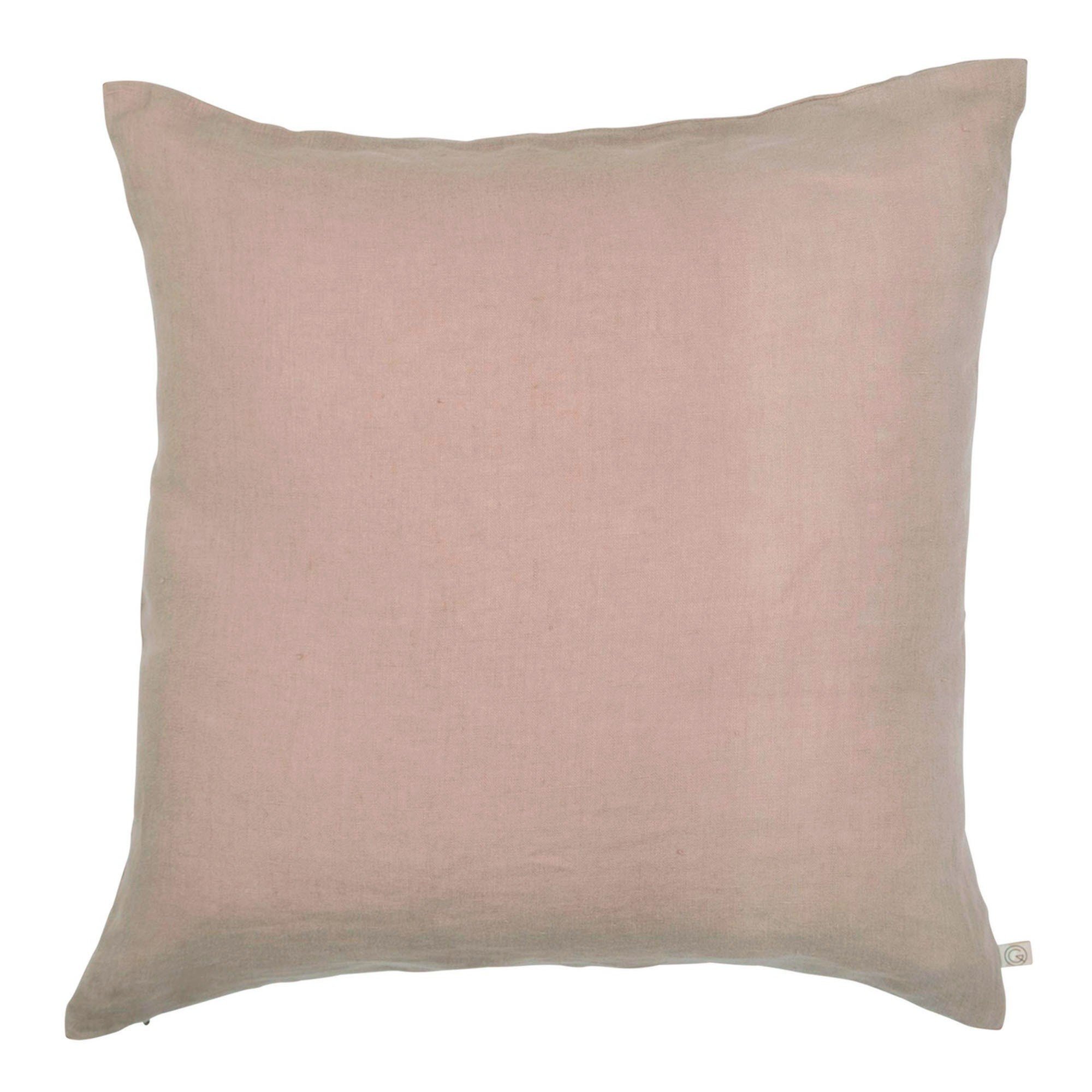 Coussin en lin lavé rose 45x45 Coussin en lin lavé rose 45x45