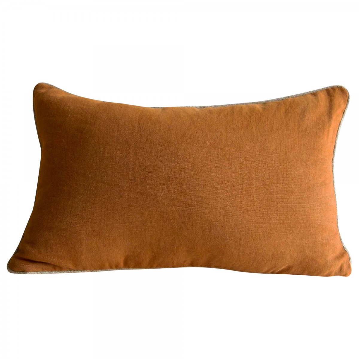 Coussin en lin marron caramel 40x65 Coussin en lin marron caramel 40x65
