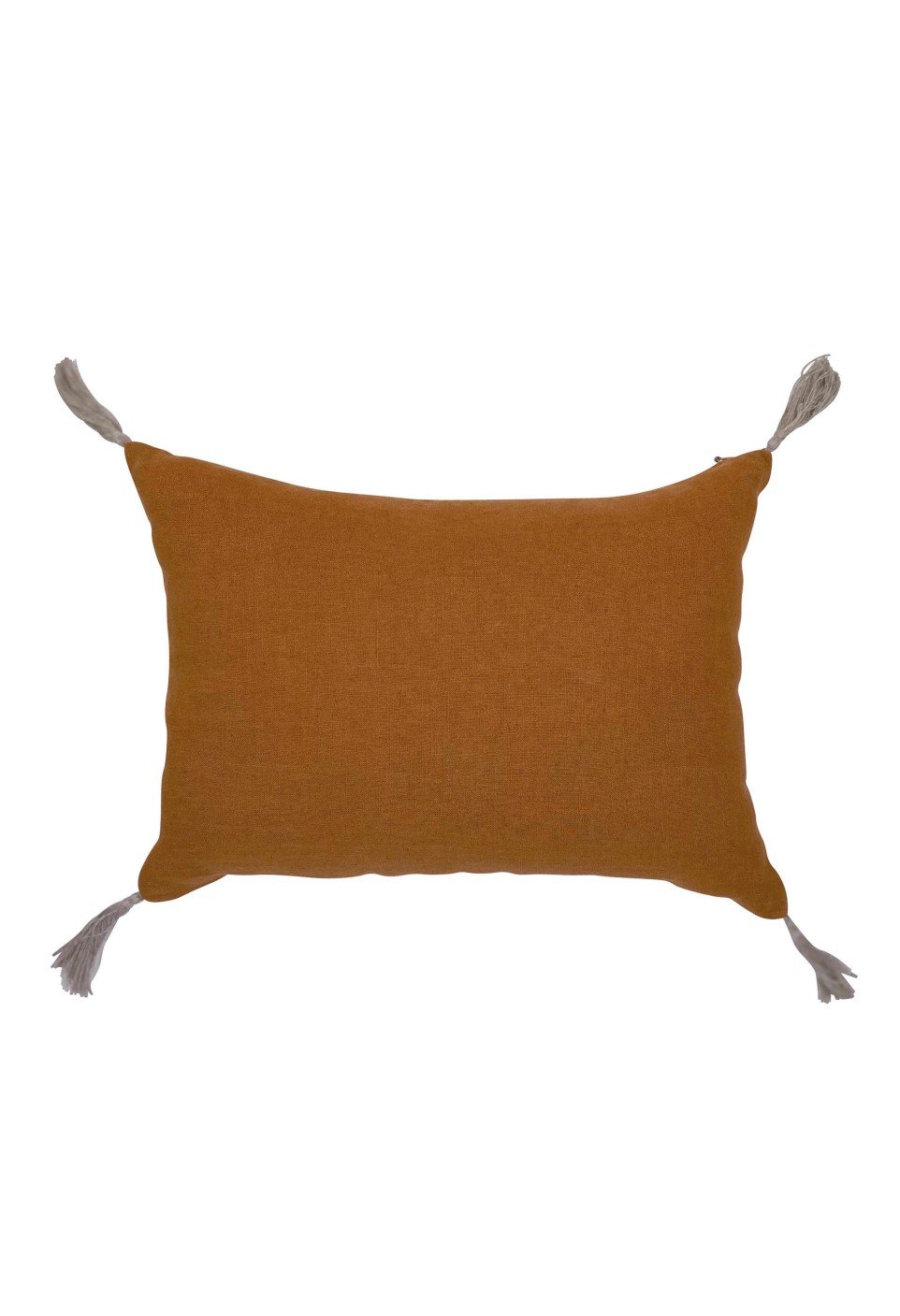 Coussin en lin lavé marron cuivre 25x35 Coussin en lin lavé marron cuivre 25x35