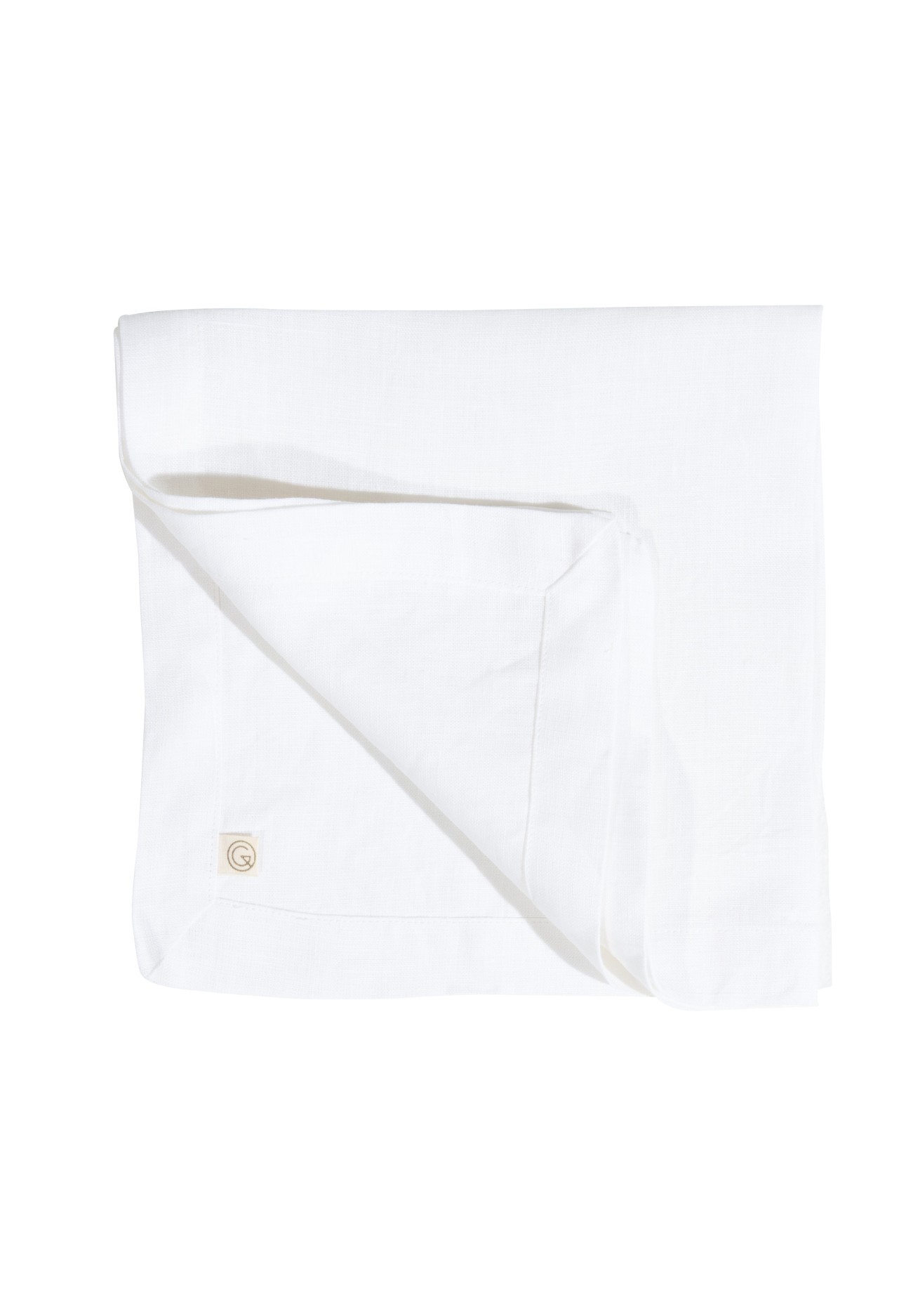 Serviette en lin lavé blanc 45x45