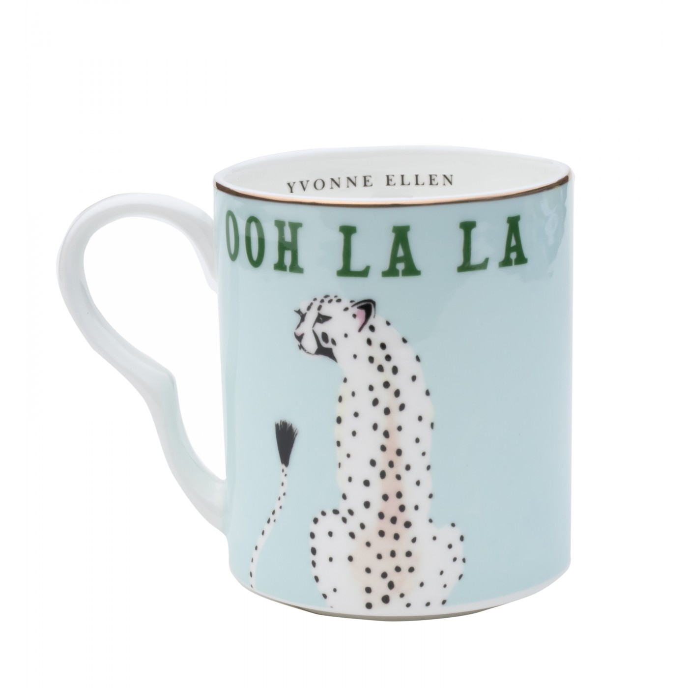 Petit mug en porcelaine guépard 25cl Petit mug en porcelaine guépard 25cl