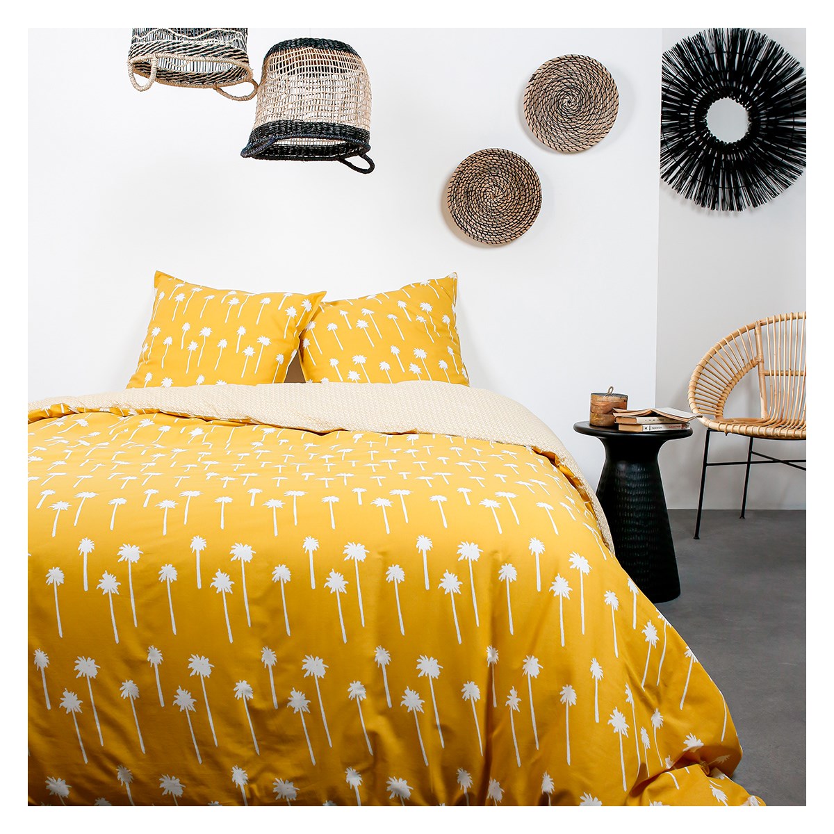 Parure de lit 2 personnes en Coton Multicolore 240x260 cm Parure de lit 2 personnes en Coton Multicolore 240x260 cm