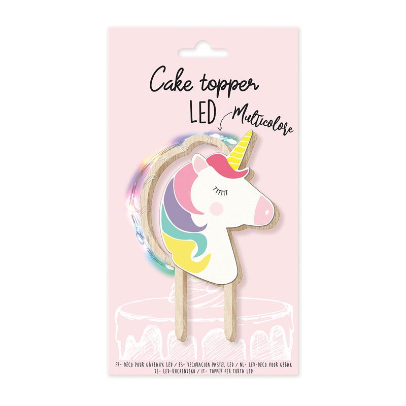 Cake topper LED licorne Cake topper LED licorne