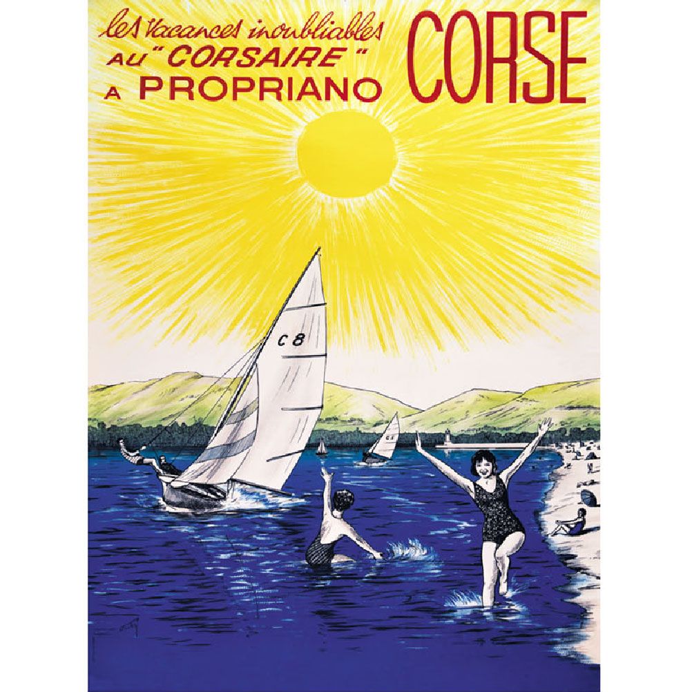 Affiche ancienne Propriano 50x70cm Affiche ancienne Propriano 50x70cm