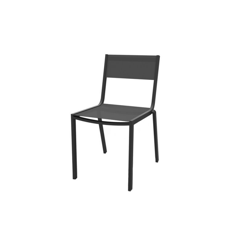 Chaise de jardin aluminium et textilène