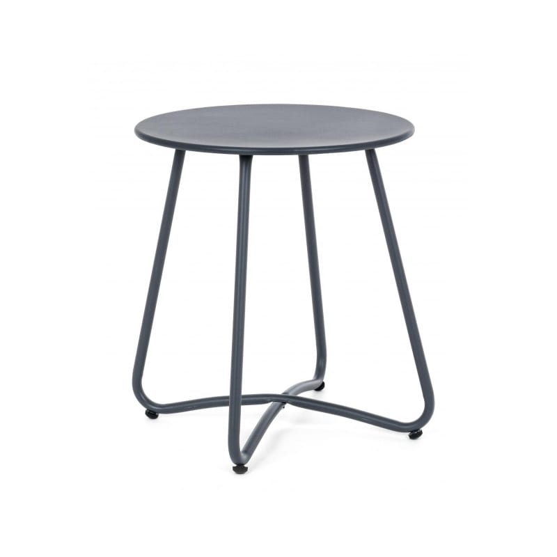 Table basse en acier gris anthracite diamètre 40 cm Table basse en acier gris anthracite diamètre 40 cm