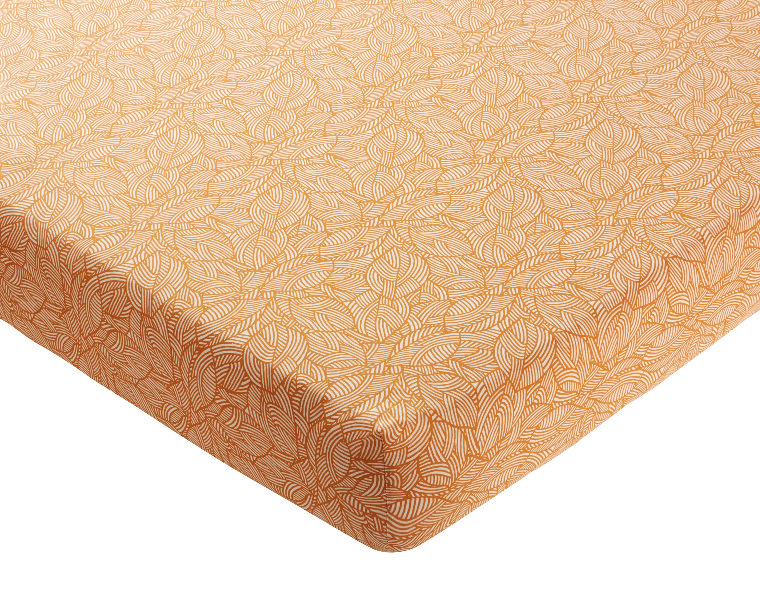 Drap-housse 140x190 jaune en coton Drap-housse 140x190 jaune en coton