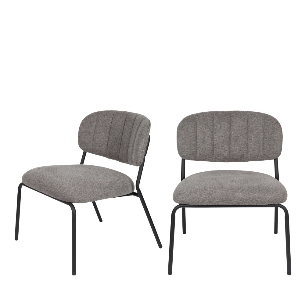 2 chaises lounge pieds noirs gris 2 chaises lounge pieds noirs gris