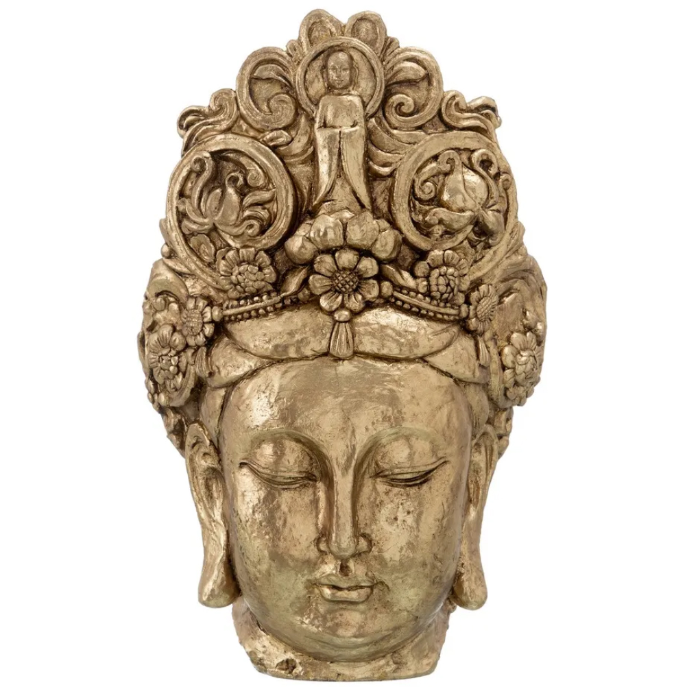 Statue en résine tête Bouddha H45cm
