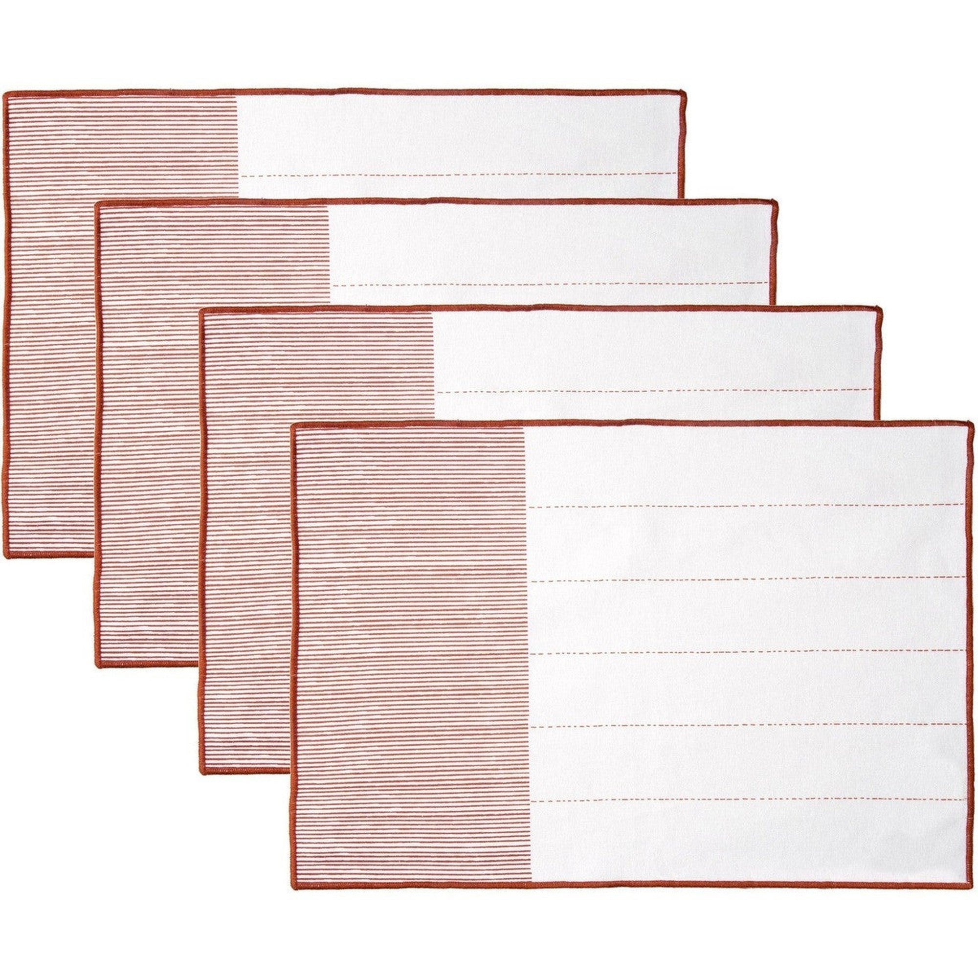 Set de table (set de 4) en coton 50x35 Terracotta Set de table (set de 4) en coton 50x35 Terracotta