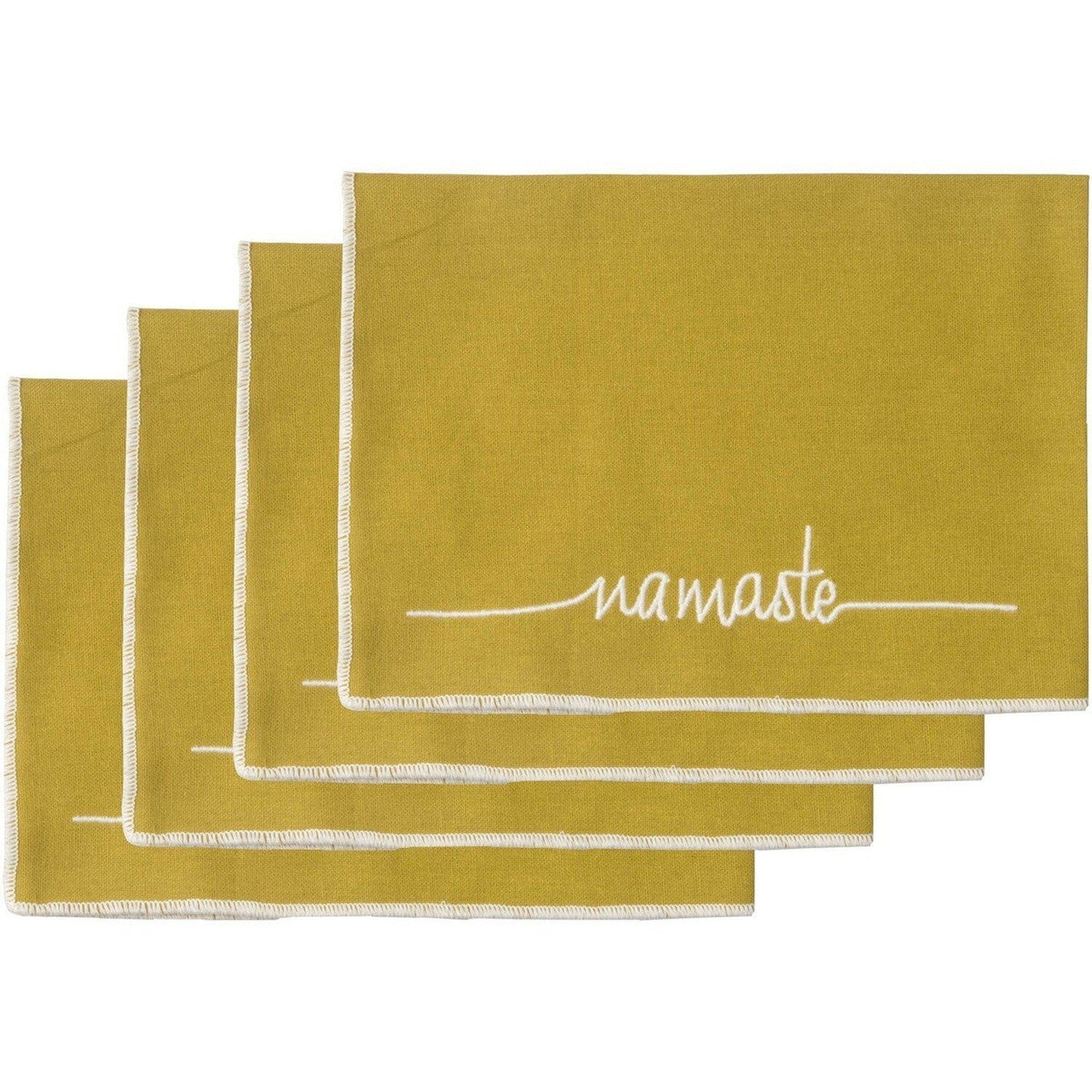 Set de table (set de 4) en coton 50x35 Jaune zest Set de table (set de 4) en coton 50x35 Jaune zest