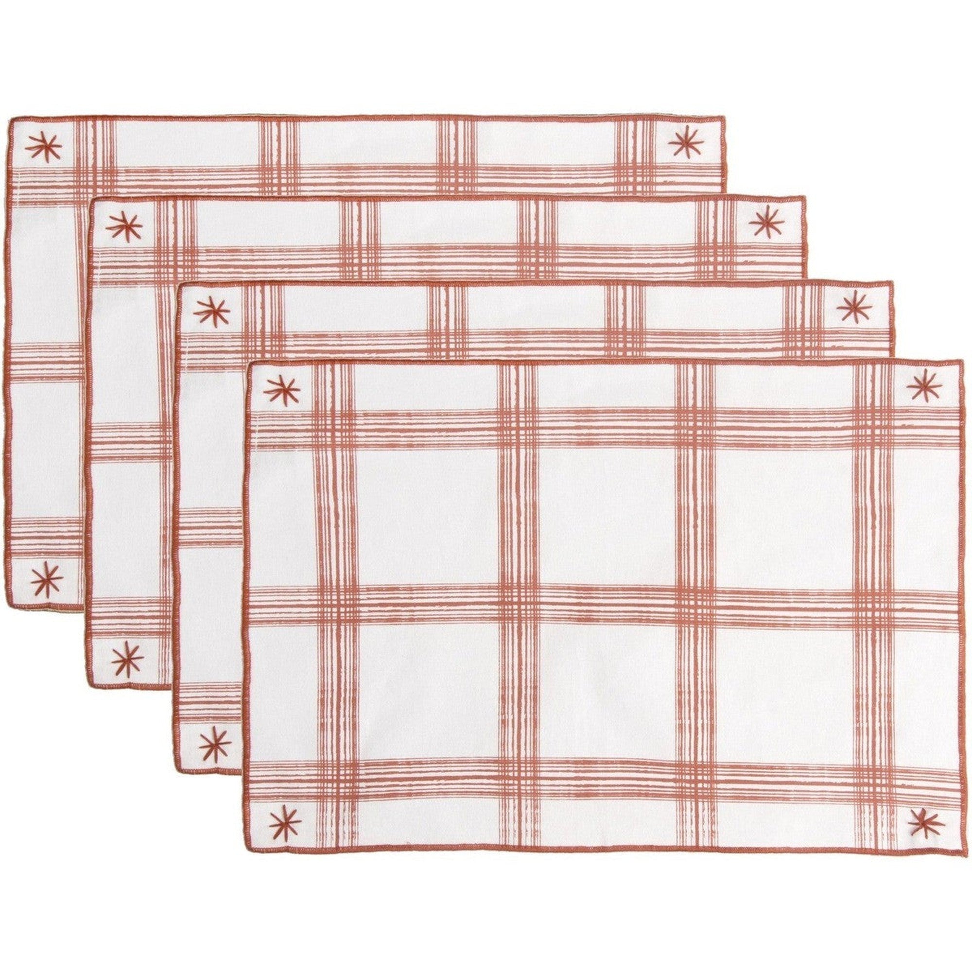 Set de table (set de 4) en coton 50x35 Terracotta Set de table (set de 4) en coton 50x35 Terracotta