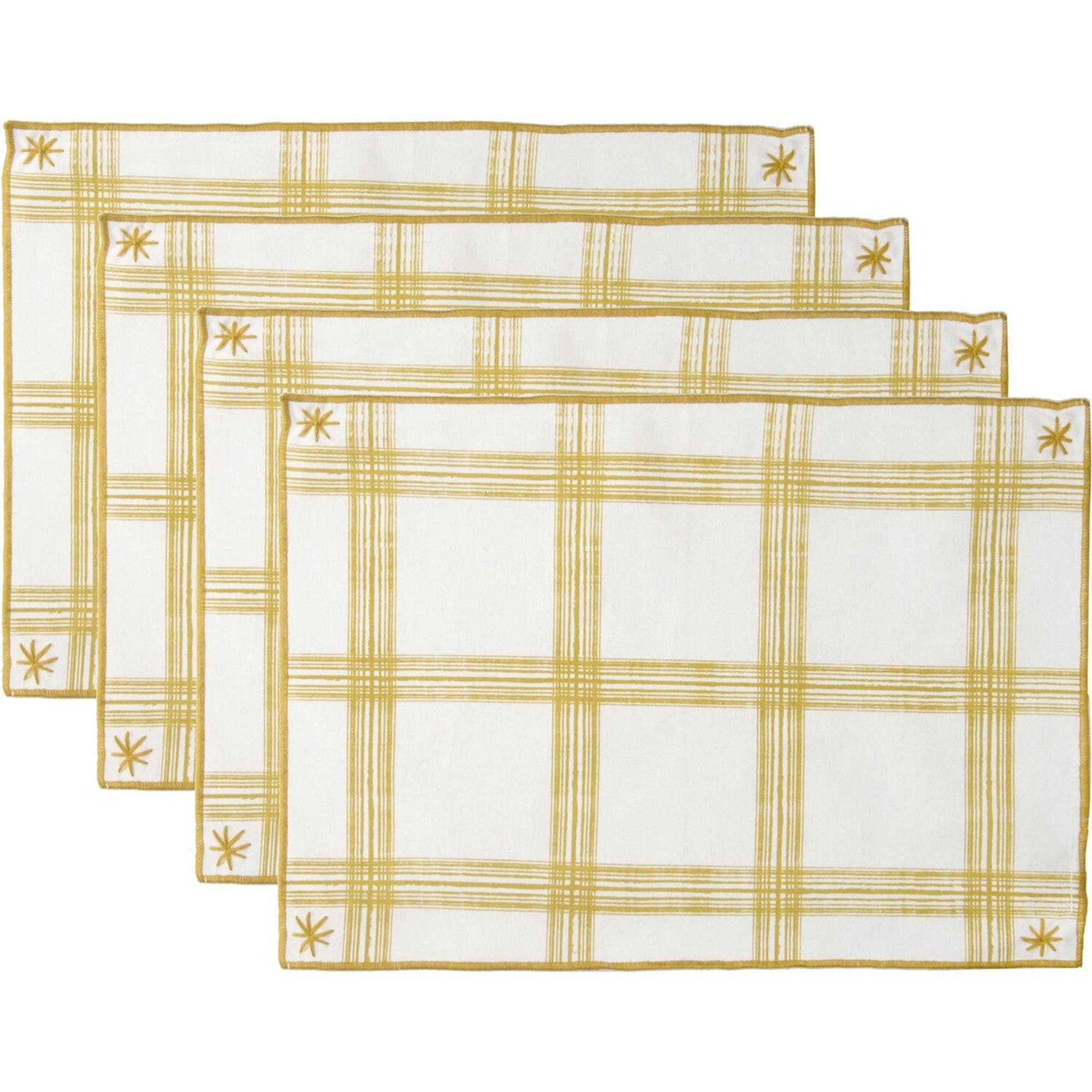 Set de table (set de 4) en coton 50x35 Jaune zest Set de table (set de 4) en coton 50x35 Jaune zest