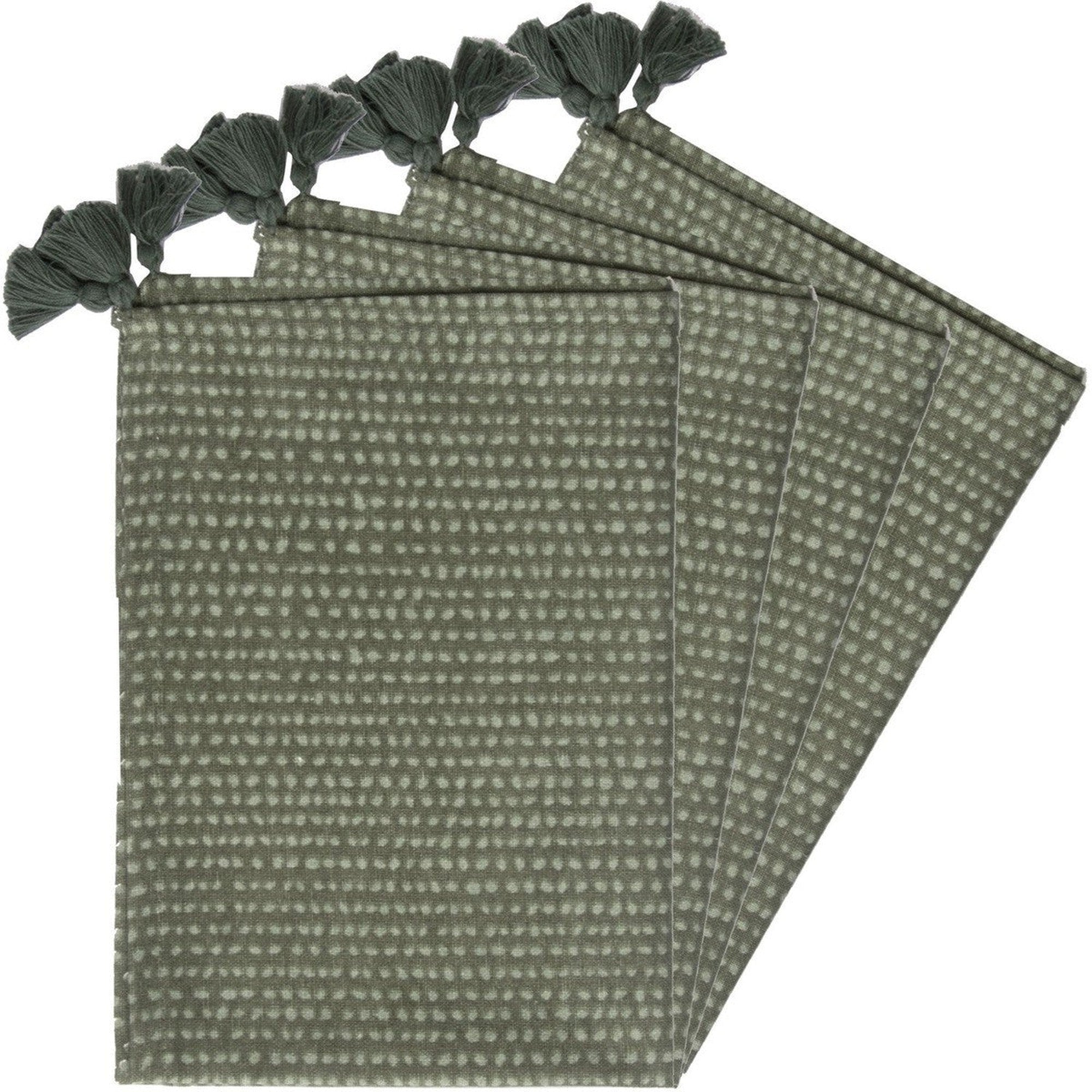 Set de table (set de 4) en coton 50x35 Vert lichen Set de table (set de 4) en coton 50x35 Vert lichen