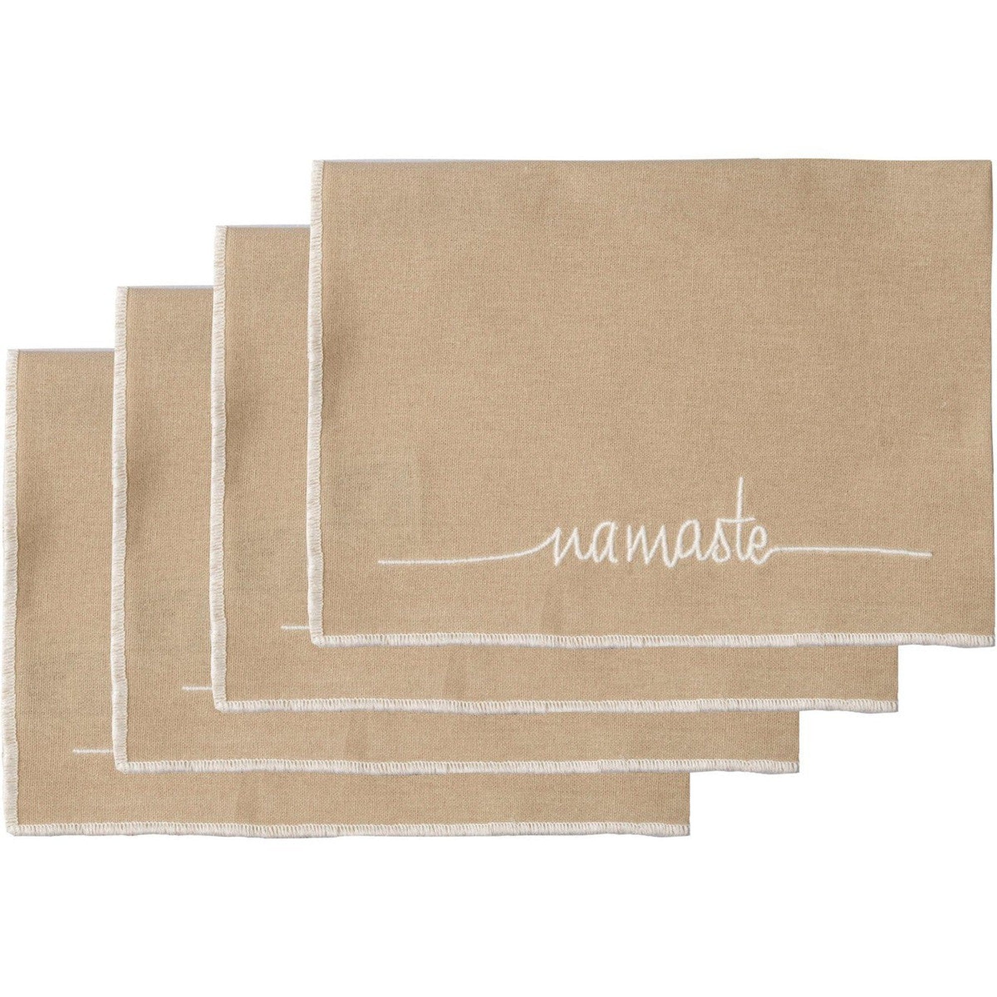 Set de table (set de 4) en coton 50x35 Sable Set de table (set de 4) en coton 50x35 Sable