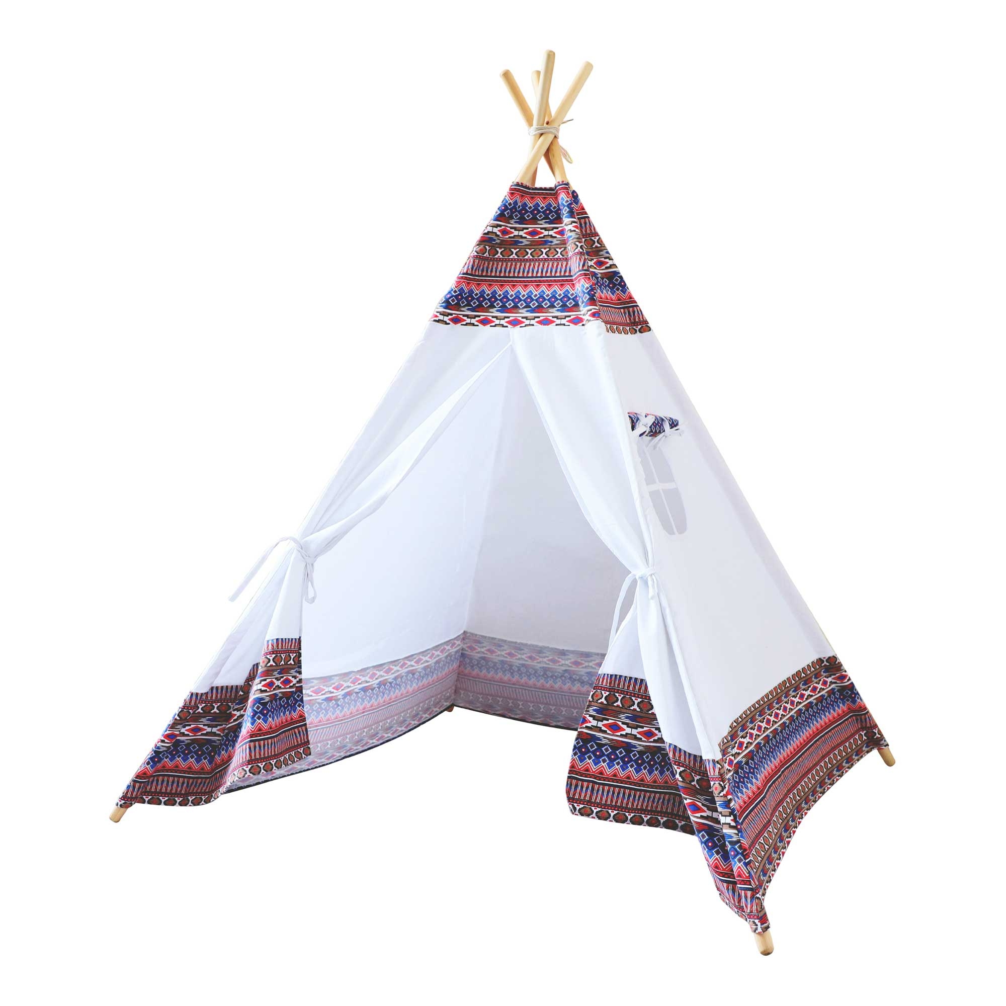 Tipi d'indien blanc et multicolores lumineux Tipi d'indien blanc et multicolores lumineux