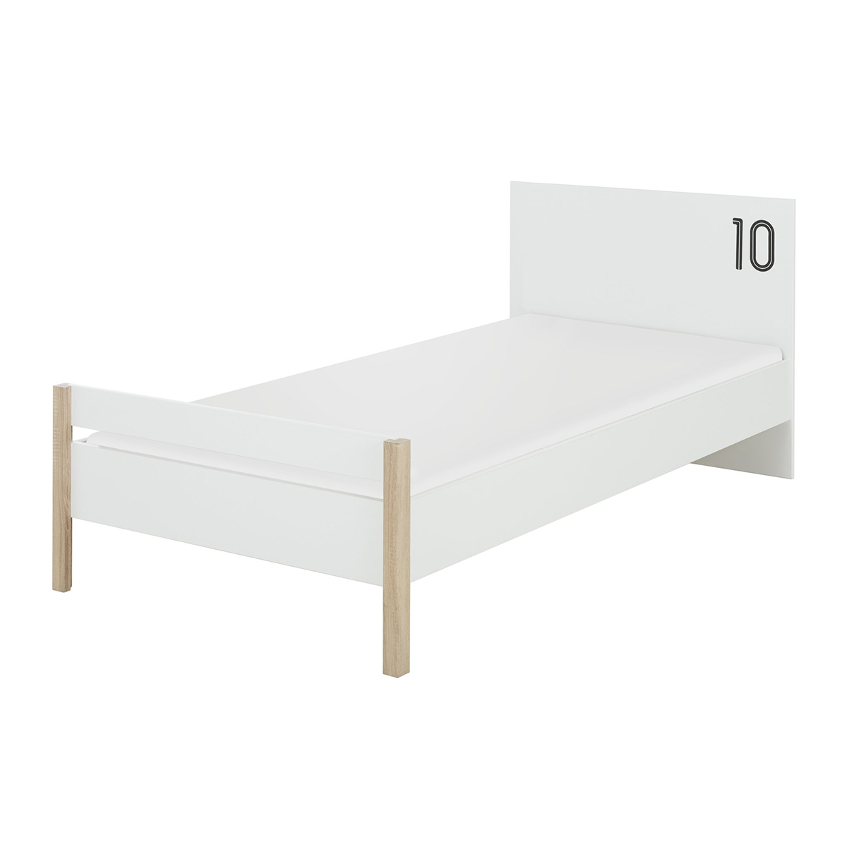 Lit 90x190 chêne blanc Lit 90x190 chêne blanc
