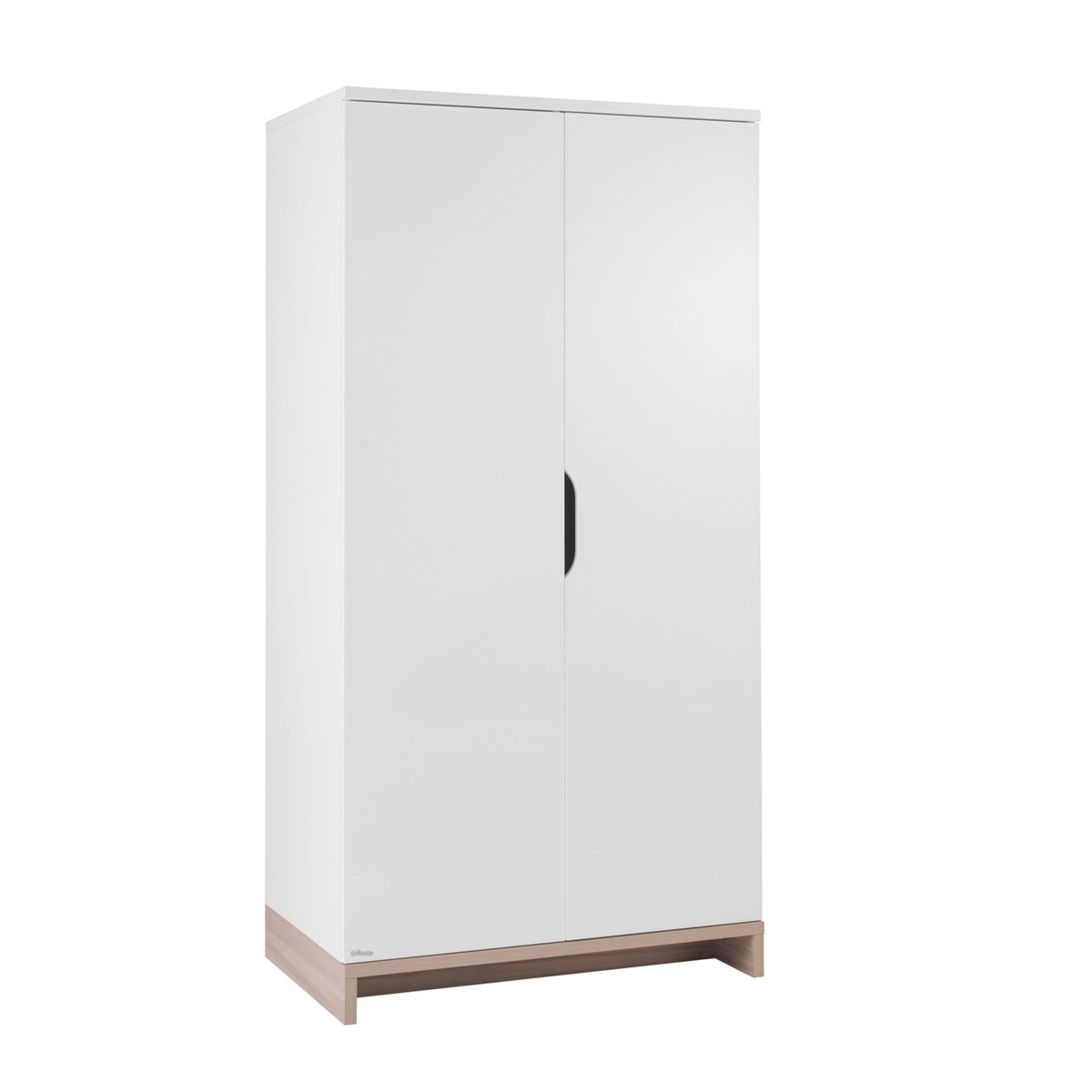Armoire 2 portes blanc bois