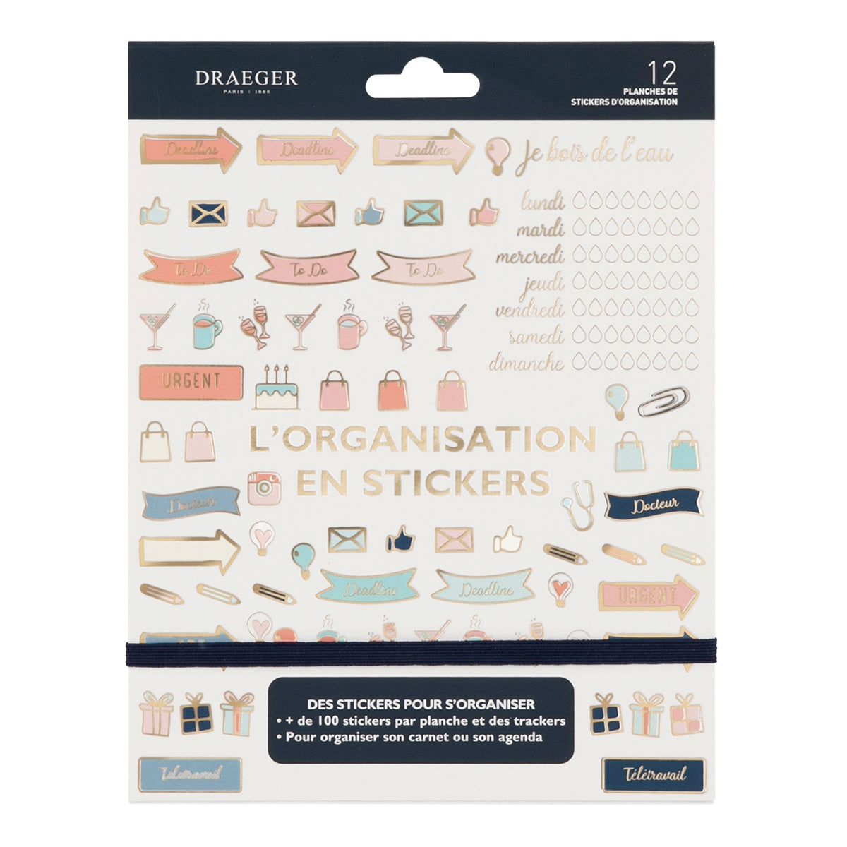 Stickers Organisation - 12 Planches Stickers Organisation - 12 Planches