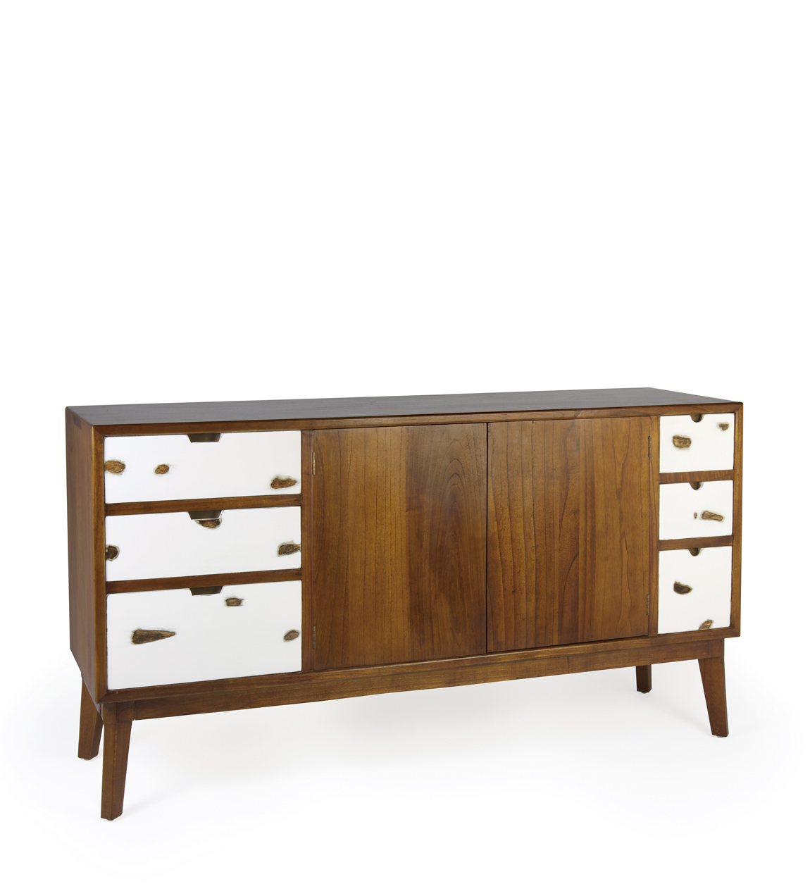 Buffet en bois marron et blanc L160
