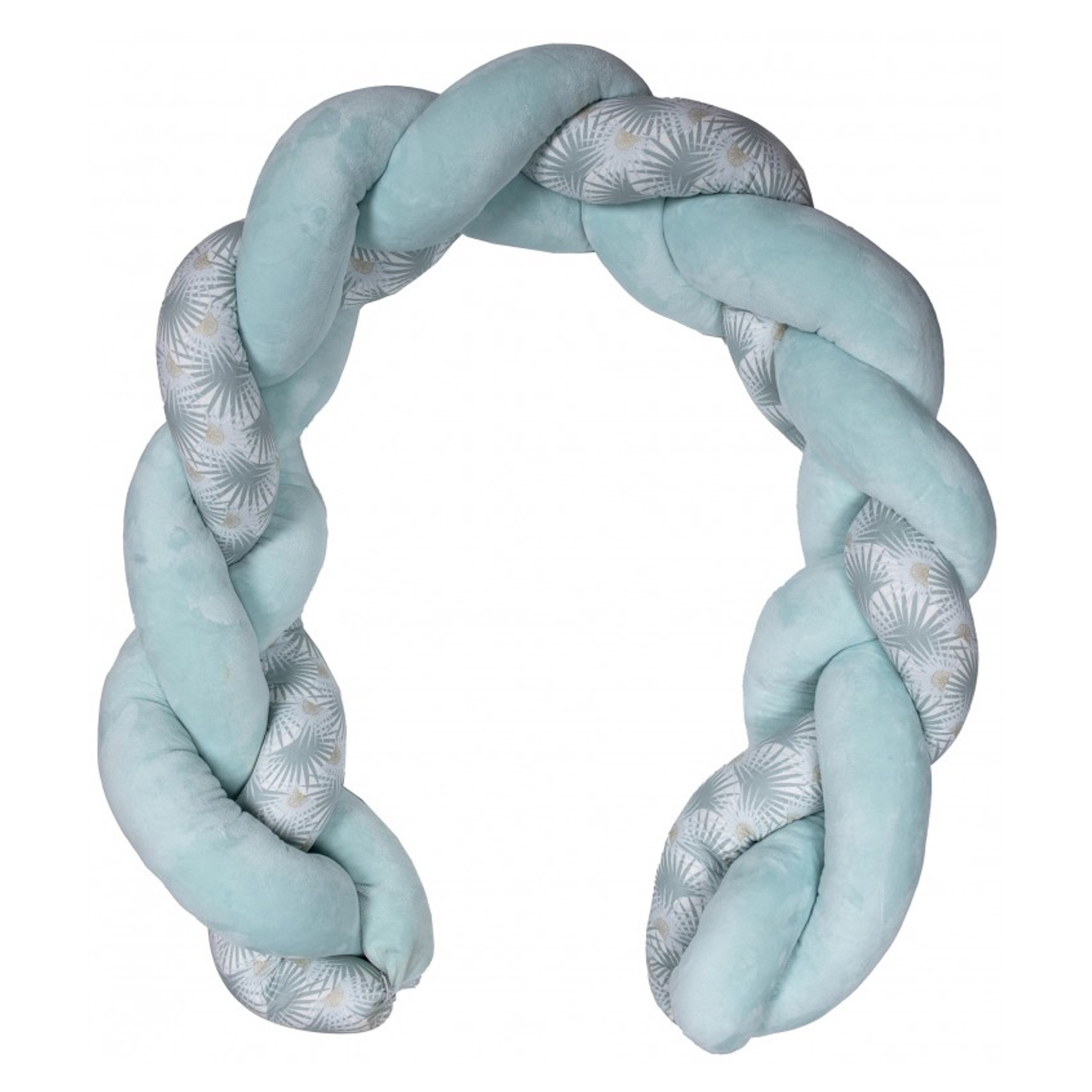 Tresse de lit bébé universelle vert paon Tresse de lit bébé universelle vert paon