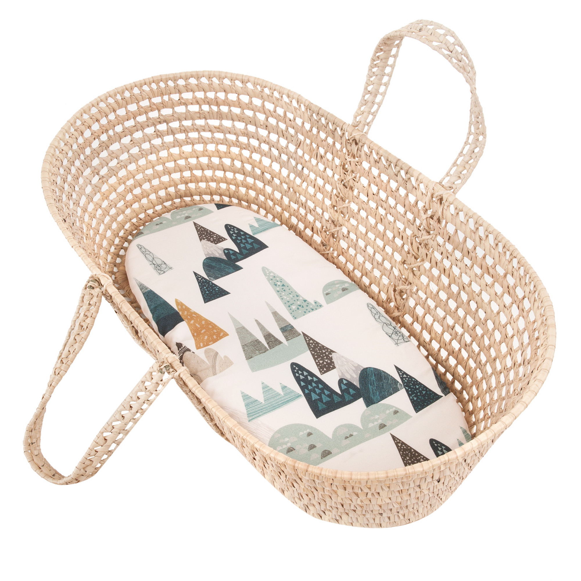 Drap housse couffin ovale en bambou multicolore bébé Taille unique Drap housse couffin ovale en bambou multicolore bébé Taille unique